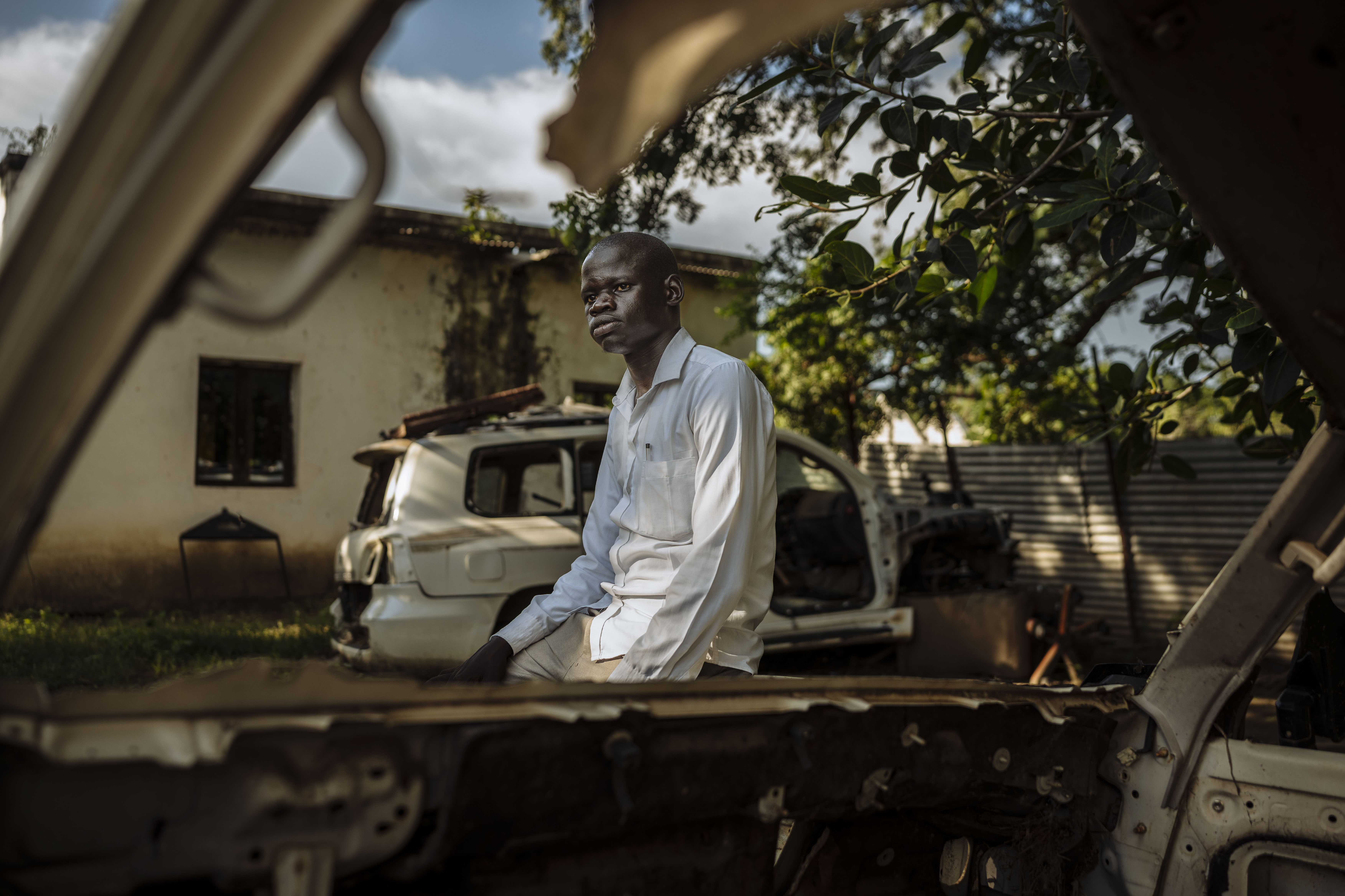 “‘Without peace, nothing is going to be solved,’ says Patrick Karabell, a youth leader in Malakal. Through dialogue and sports, he works to break cycles of violence and help South Sudan’s youth choose unity over conflict.” Muse Mohammed/IOM