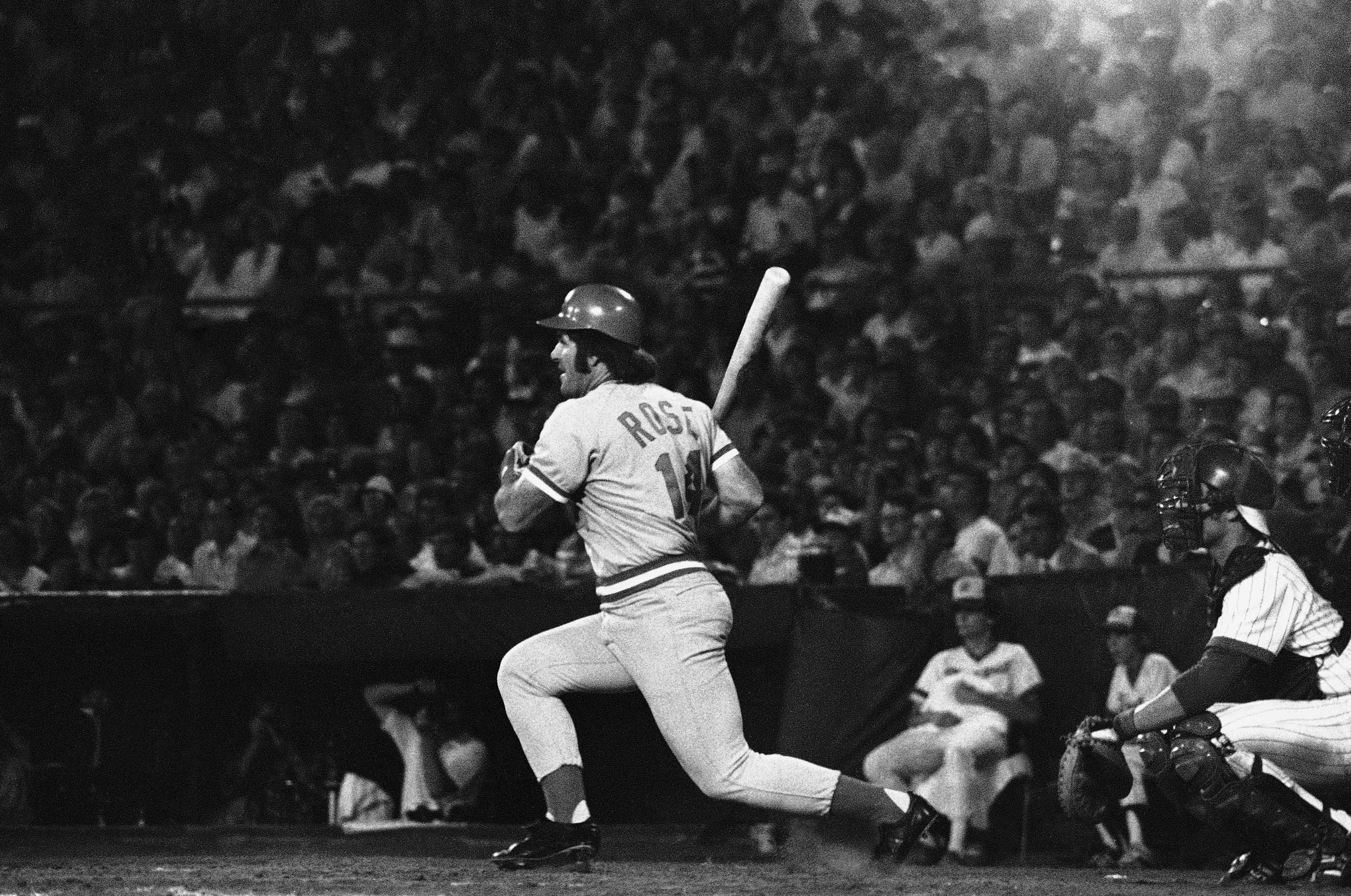 Pete Rose in action.