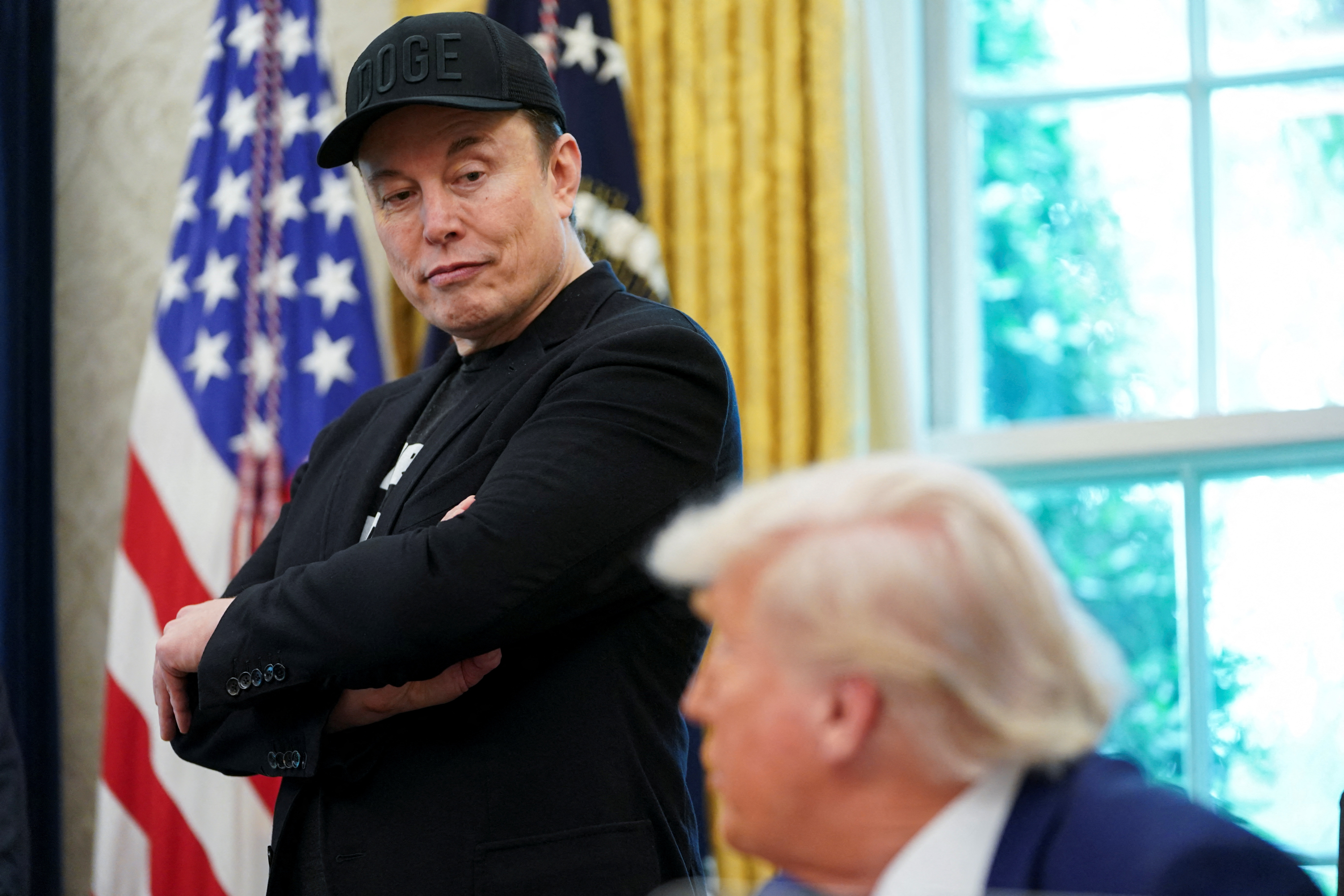 US President Donald Trump and Elon Musk