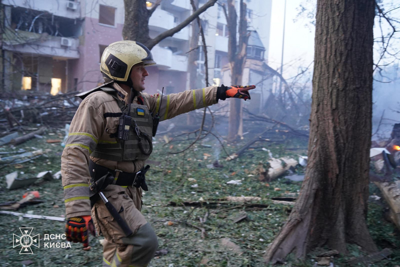 Russian drone and missile strikes hit Ukraine's Kyiv