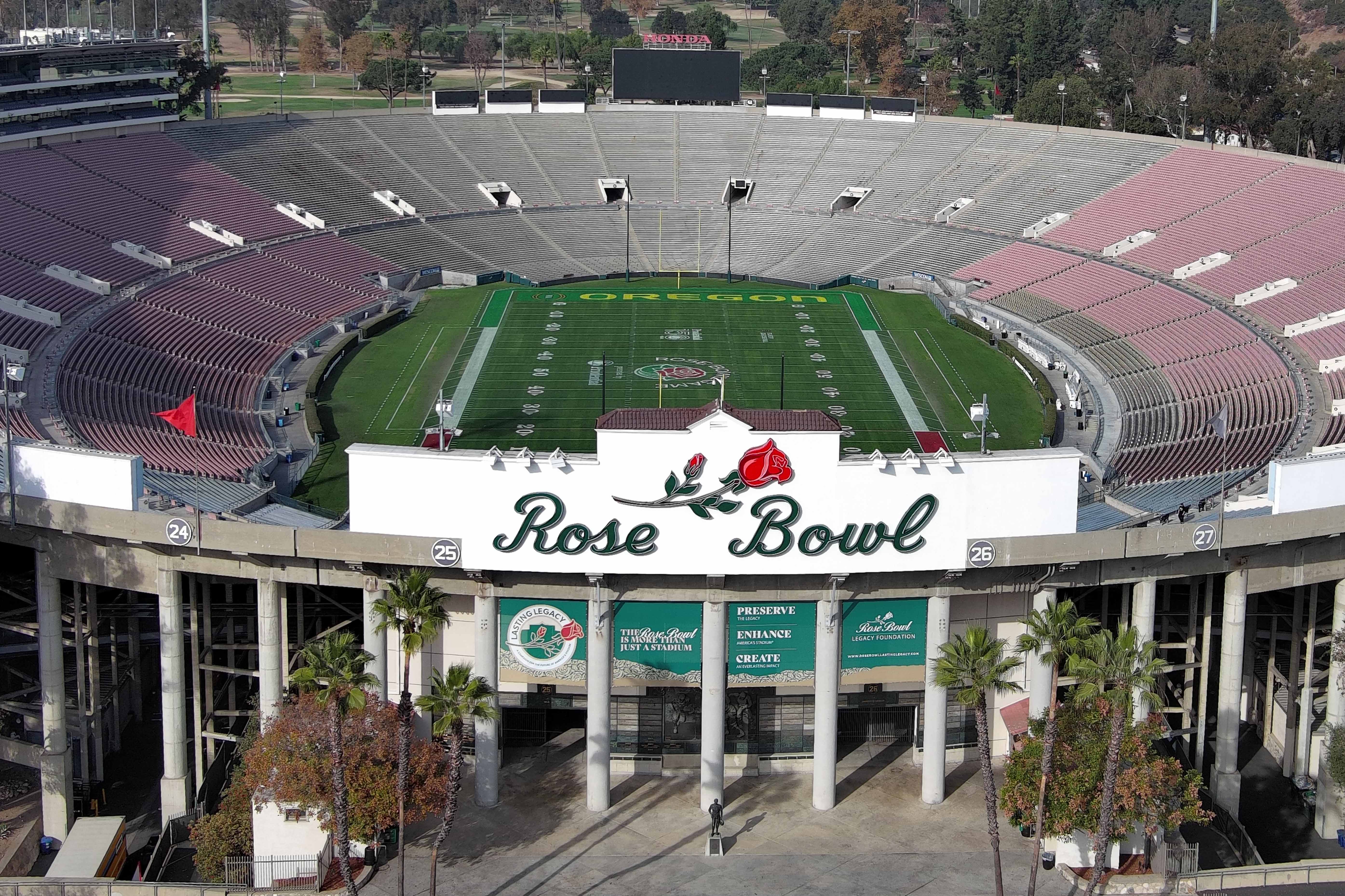 Rose Bowl Stadium.