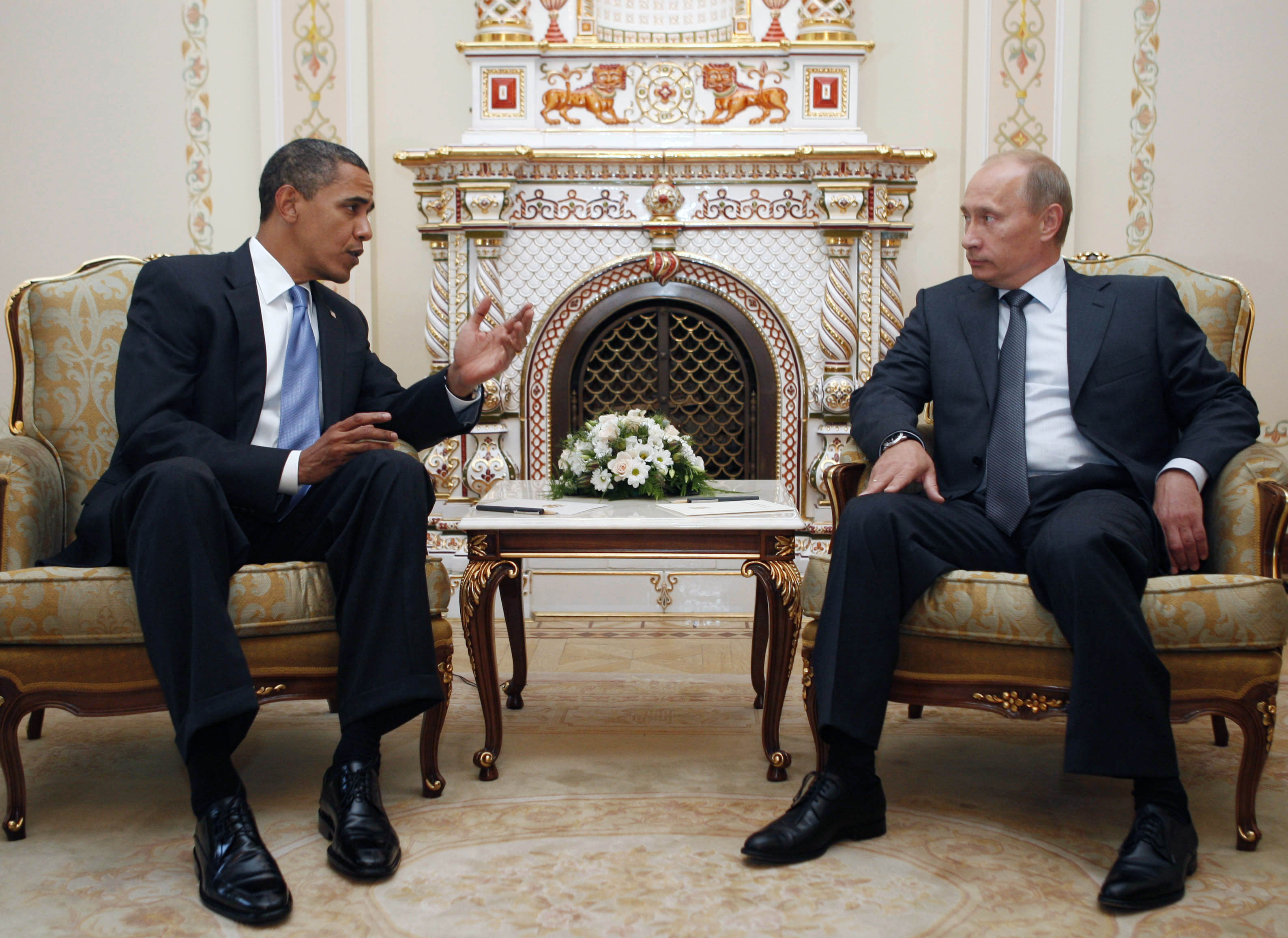 Vladimir Putin's meetings with US presidents over the years