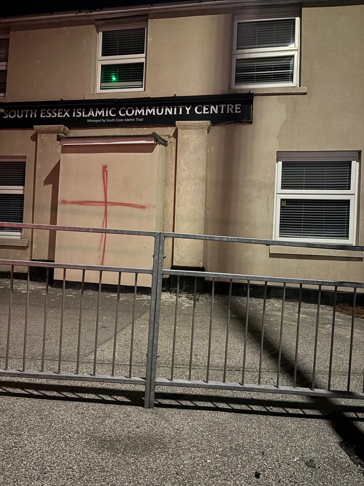 Mosque vandalised