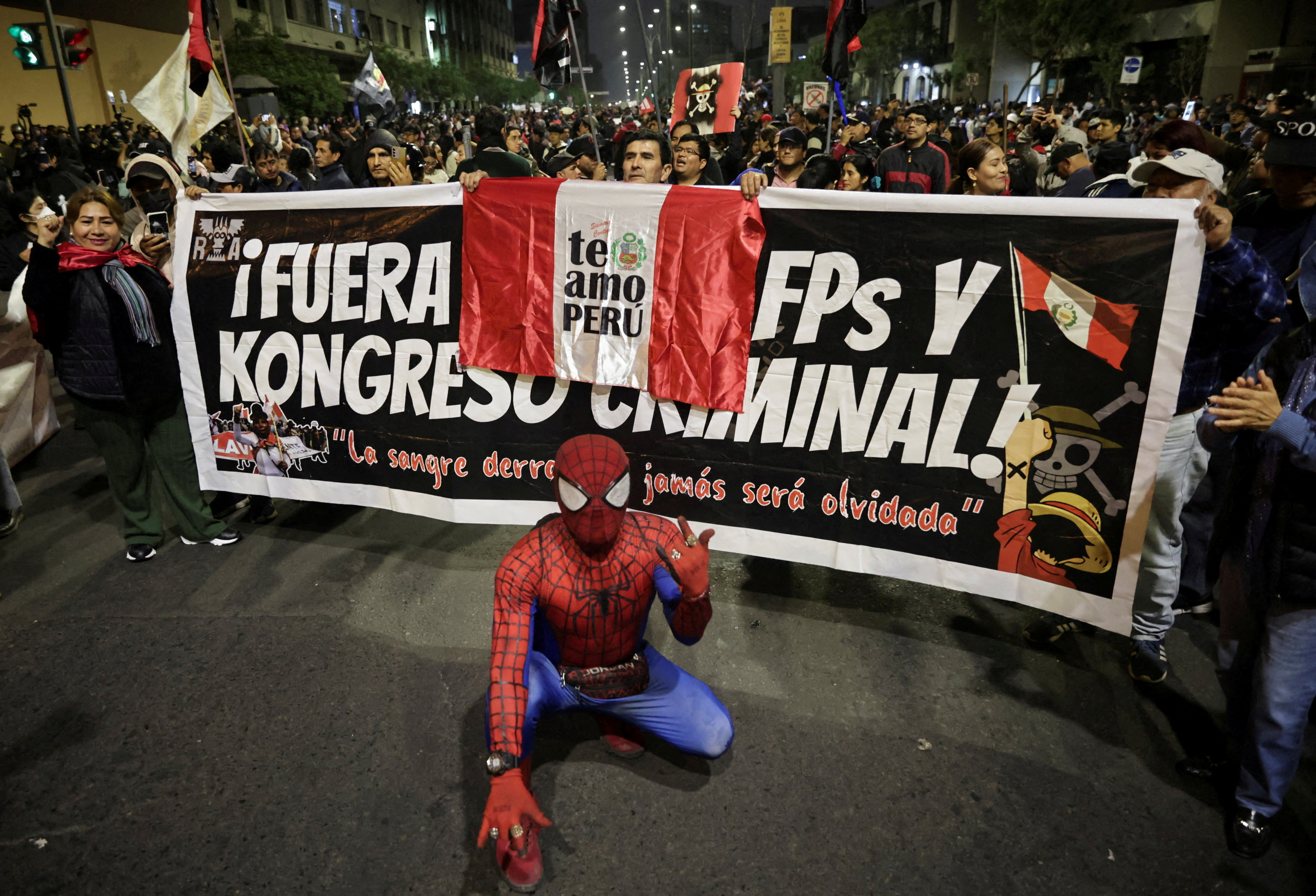 At least 19 injured in Peru anti-government protests