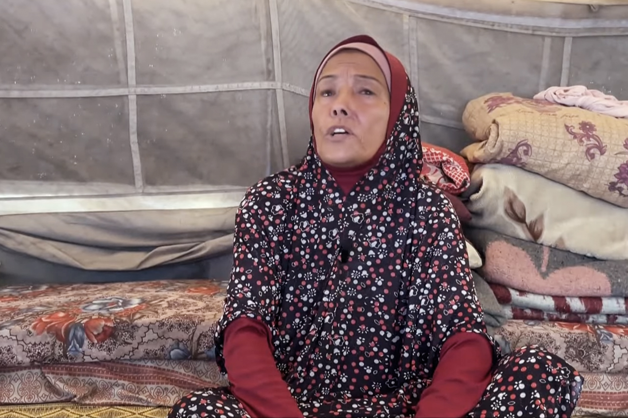 Warda Abu Jarad, 51, opened a bakery after being blinded in an Israeli air strike