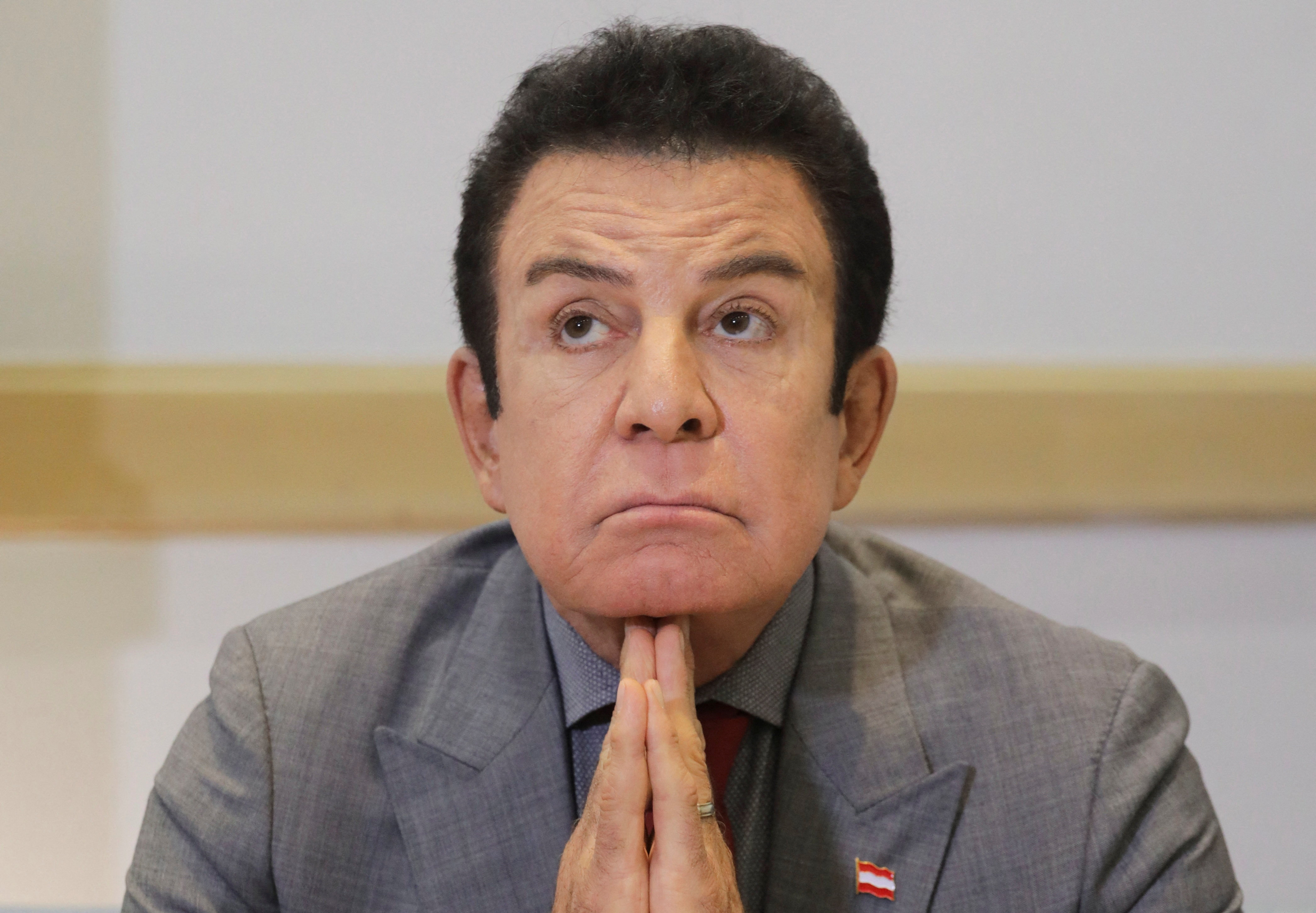 Honduran centrist candidate Salvador Nasralla, during an interview in Tegucigalpa, Honduras, on December 4, 2025 [Fredy Rodriguez/Reuters]