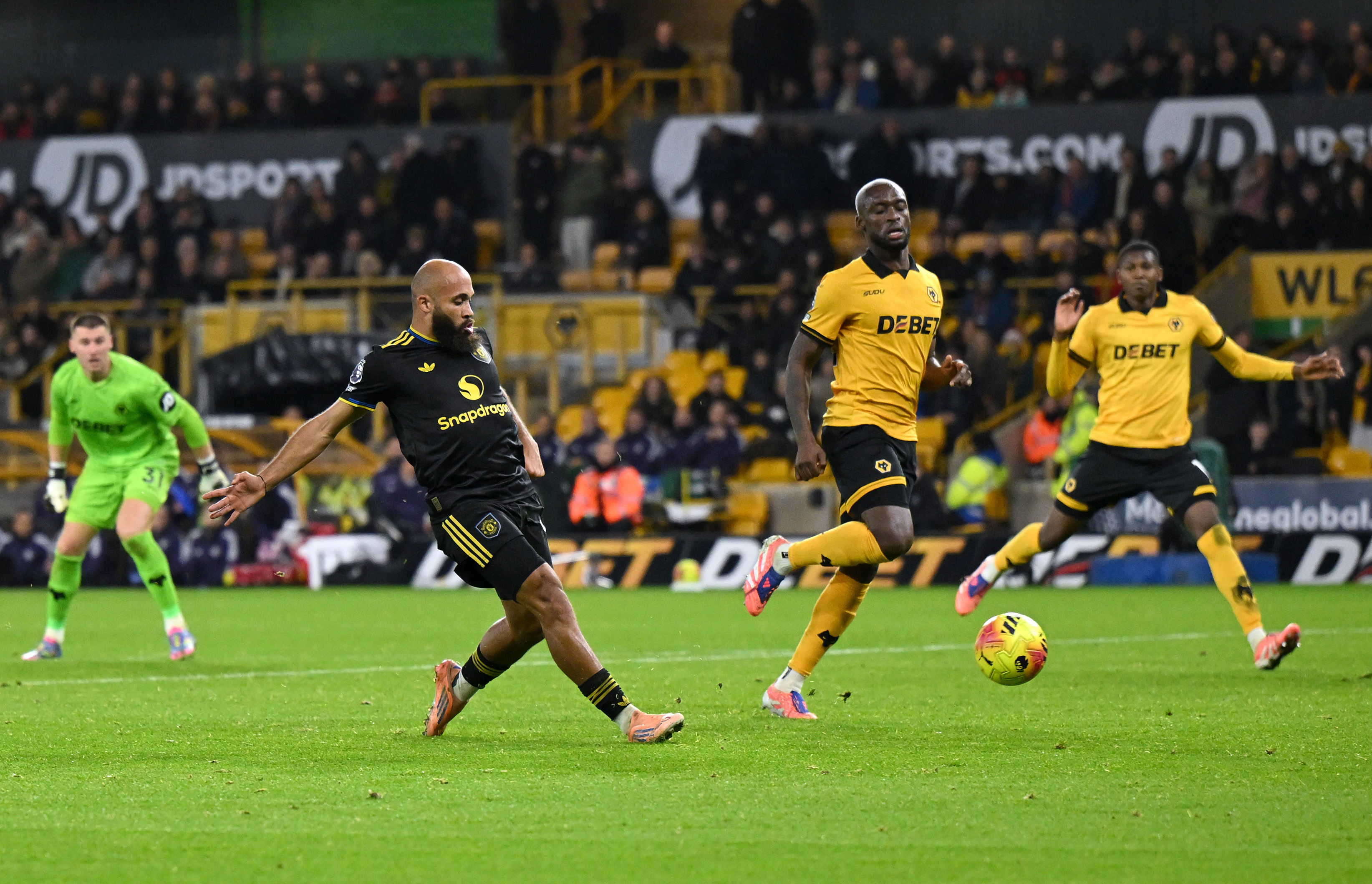 Bryan Mbeumo in action.