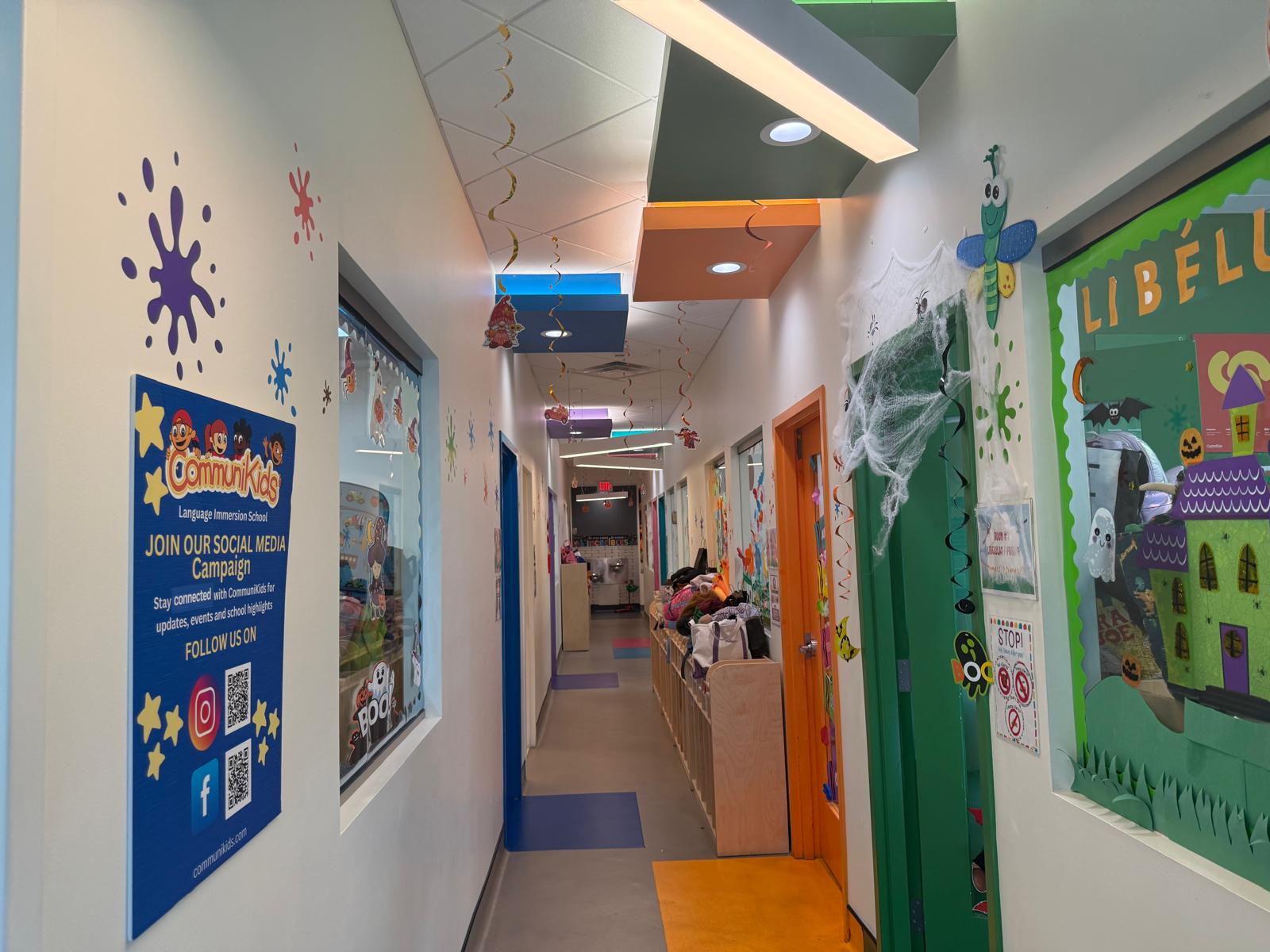 A classroom hall at CommuniKids