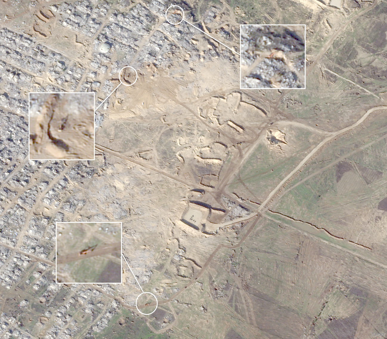 Satellite image of Beit Hanoon