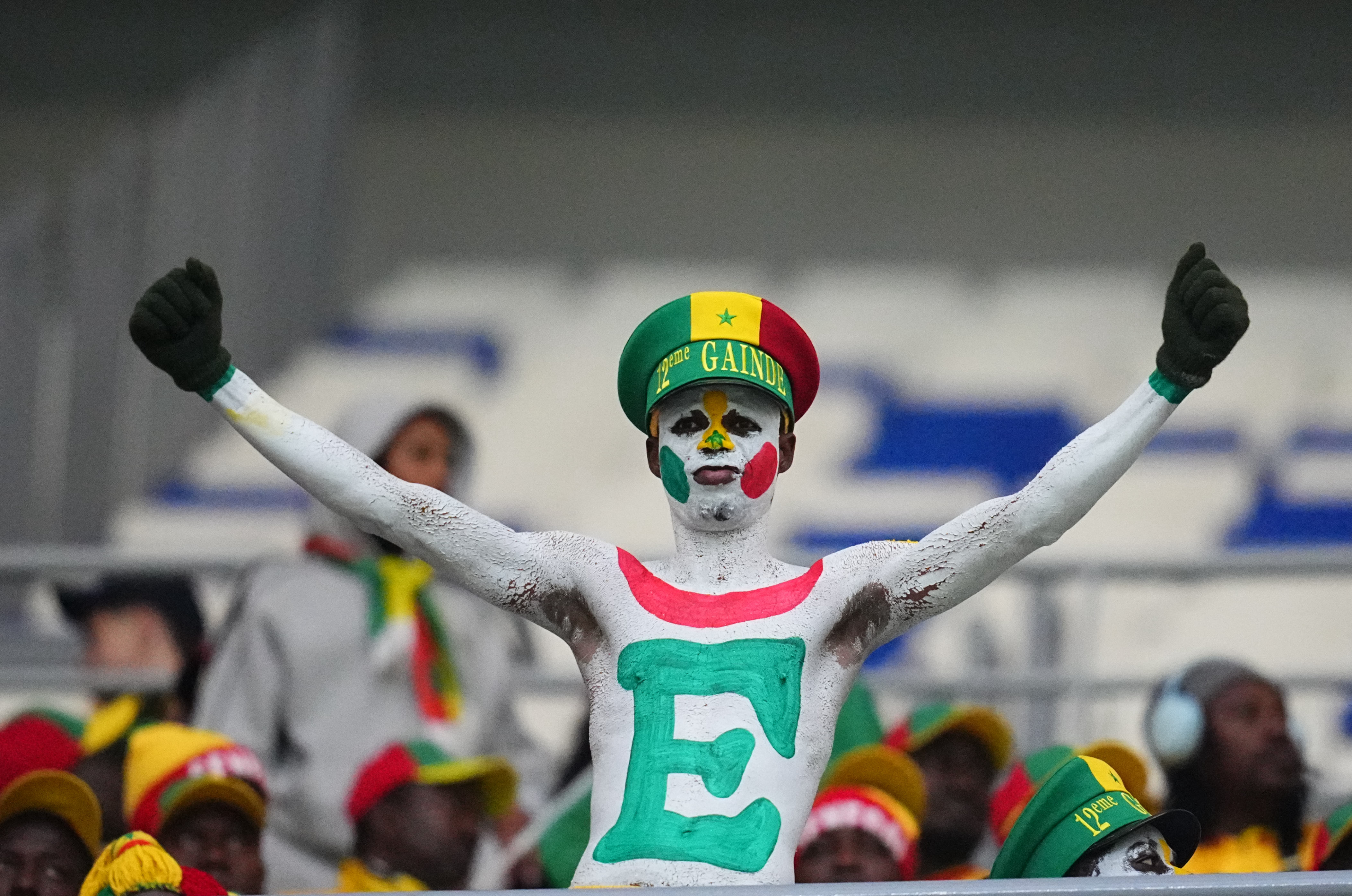 Senegal fan reacts.