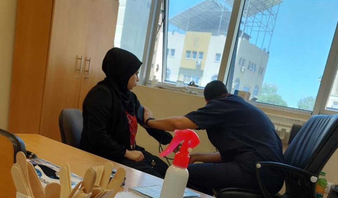 Author Saeda Hamden is currently receiving treatment at Gaza's al-Shifa Hospital in Gaza City for kidney disease.[Courtesy of Saeda Hamdona]