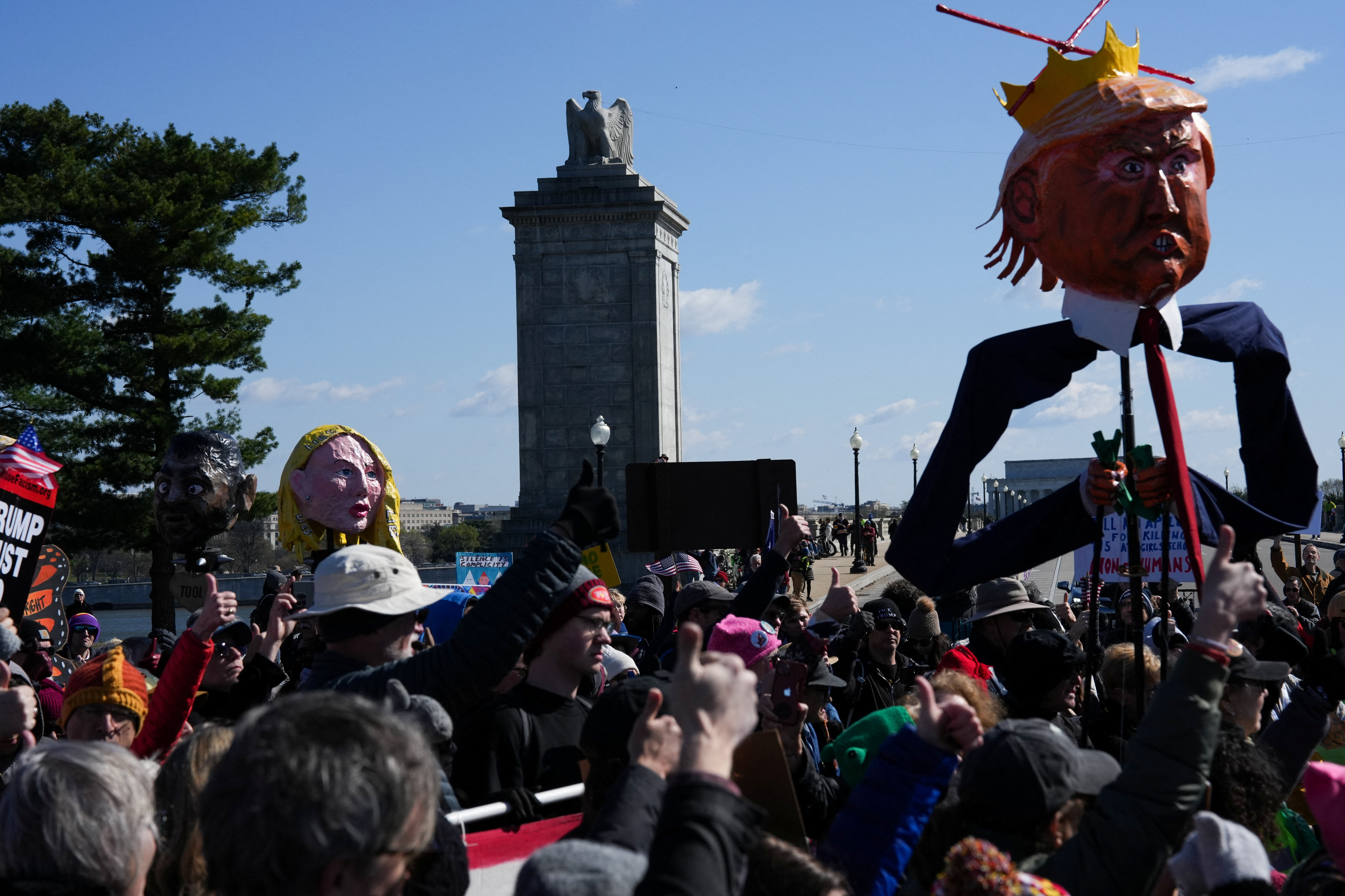 Marchers in Washington DC