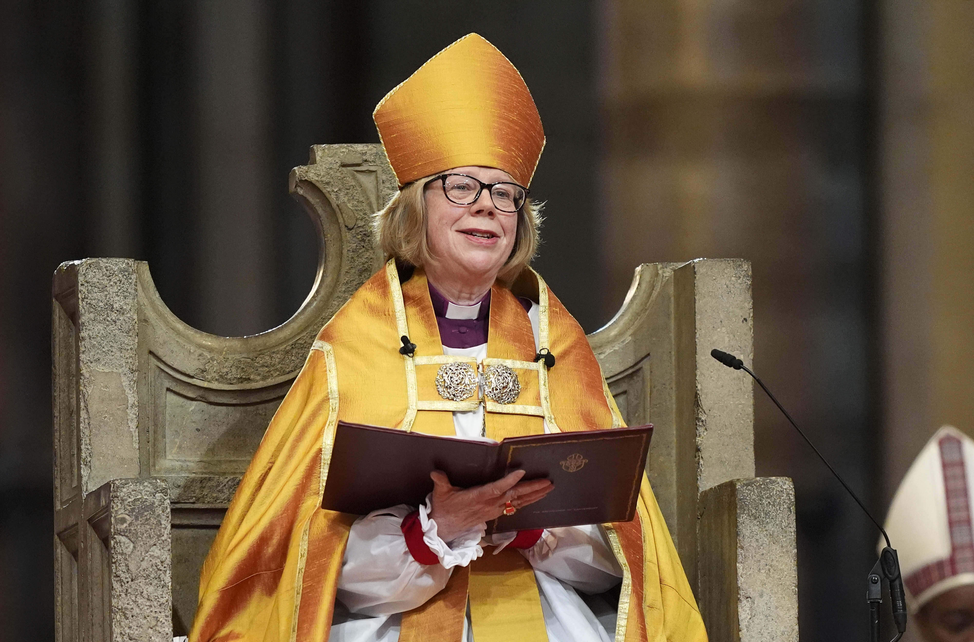 The Archbishop of Canterbury Dame Sarah Mullally during the Enthronement Ceremony