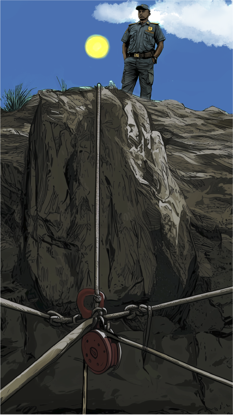 INTERACTIVE - South Africa Mine Scene 12M. Based on a photo (saved in the CMS)