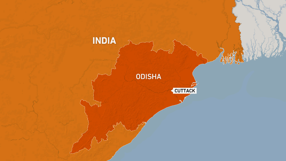 India, Odisha, Cuttack - Map