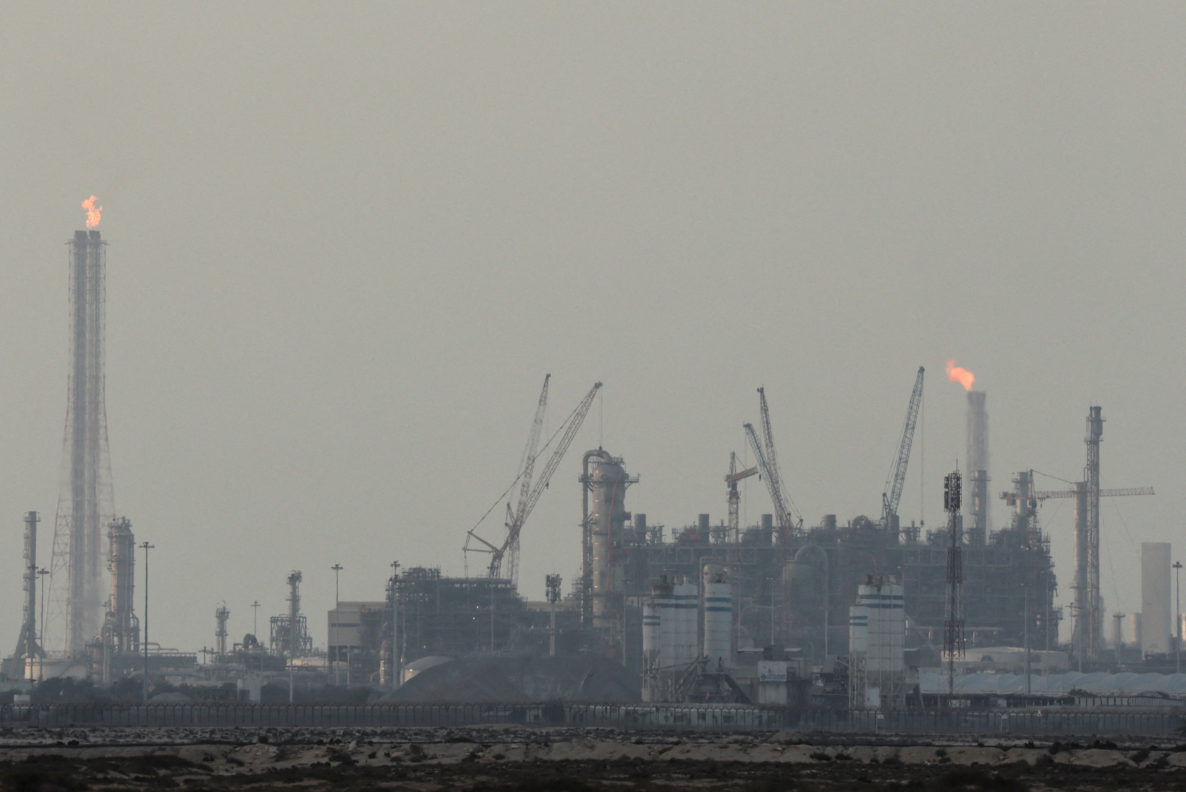 QatarEnergy's liquefied natural gas (LNG) production facilities, amid the U.S.-Israeli conflict with Iran, in Ras Laffan Industrial City, Qatar March 2, 2026. REUTERS/Stringer TPX IMAGES OF THE DAY