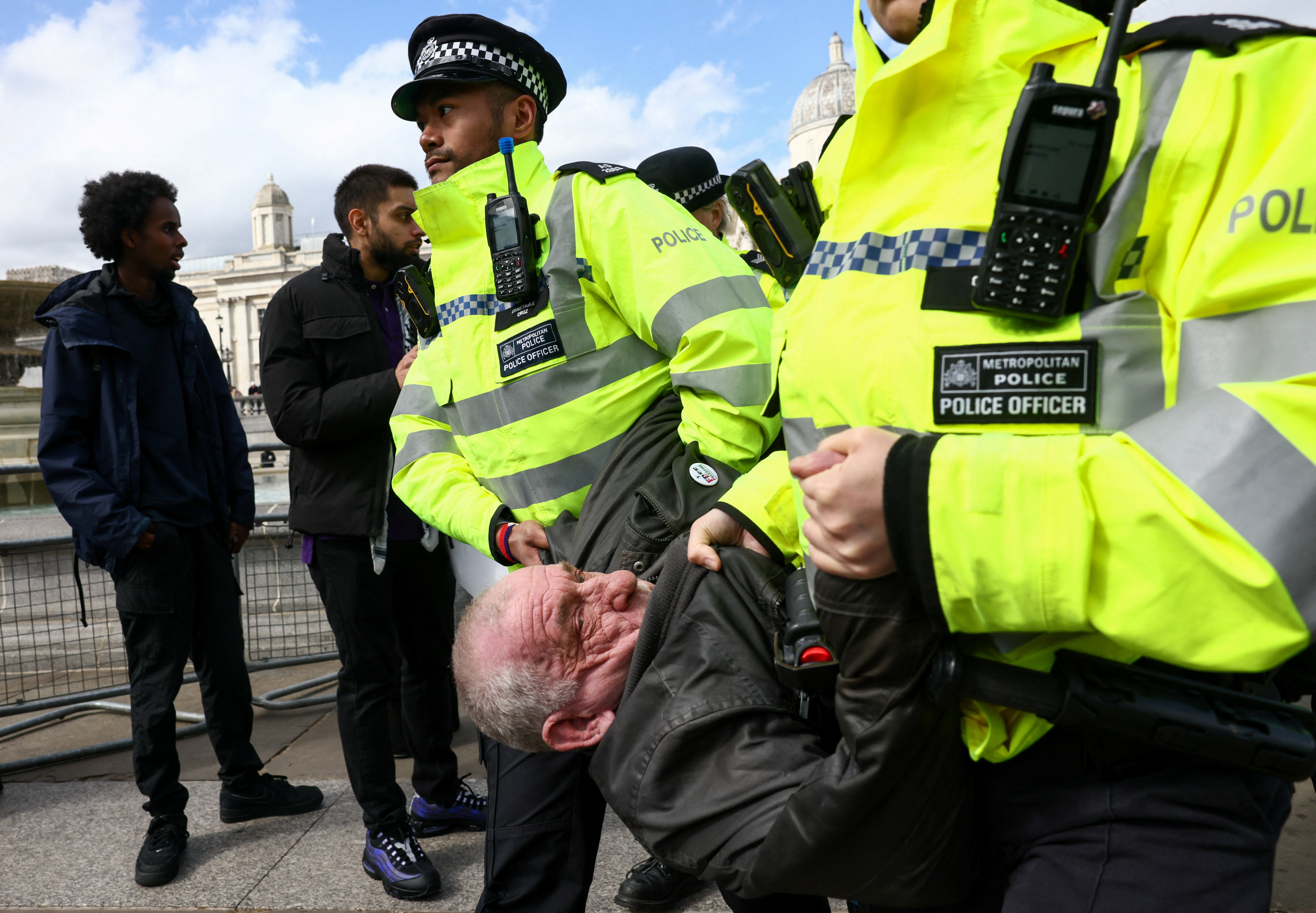 Police arrest 523 at London pro-Palestinian protest in Trafalgar Square