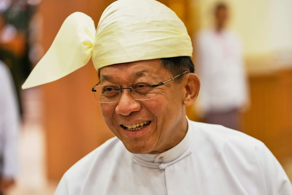 Myanmar's newly elected President Min Aung Hlaing