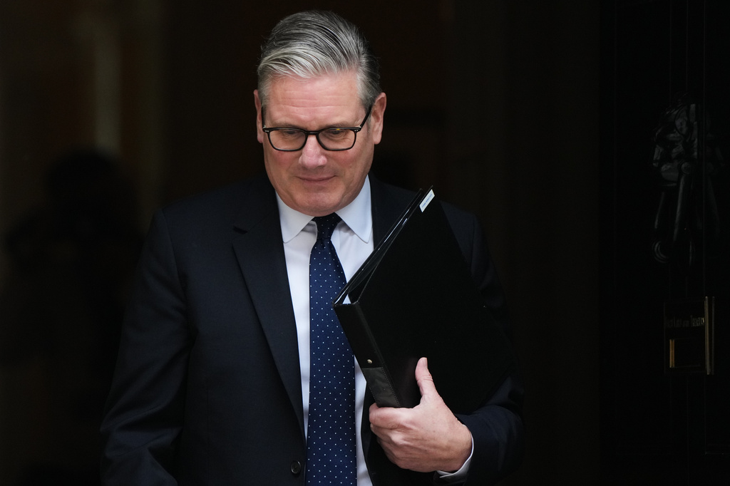 Britain's Prime Minister Keir Starmer leaves 10 Downing Street