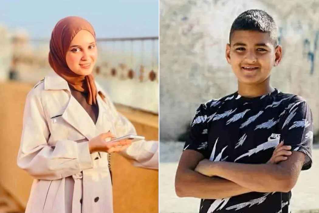 Mohammad Saber al-Sheikh (right) and Hala Salem Darwish (left) are currently in intensive care after being targeted by Israeli snipers in the head in the Occupied West Bank and Gaza.