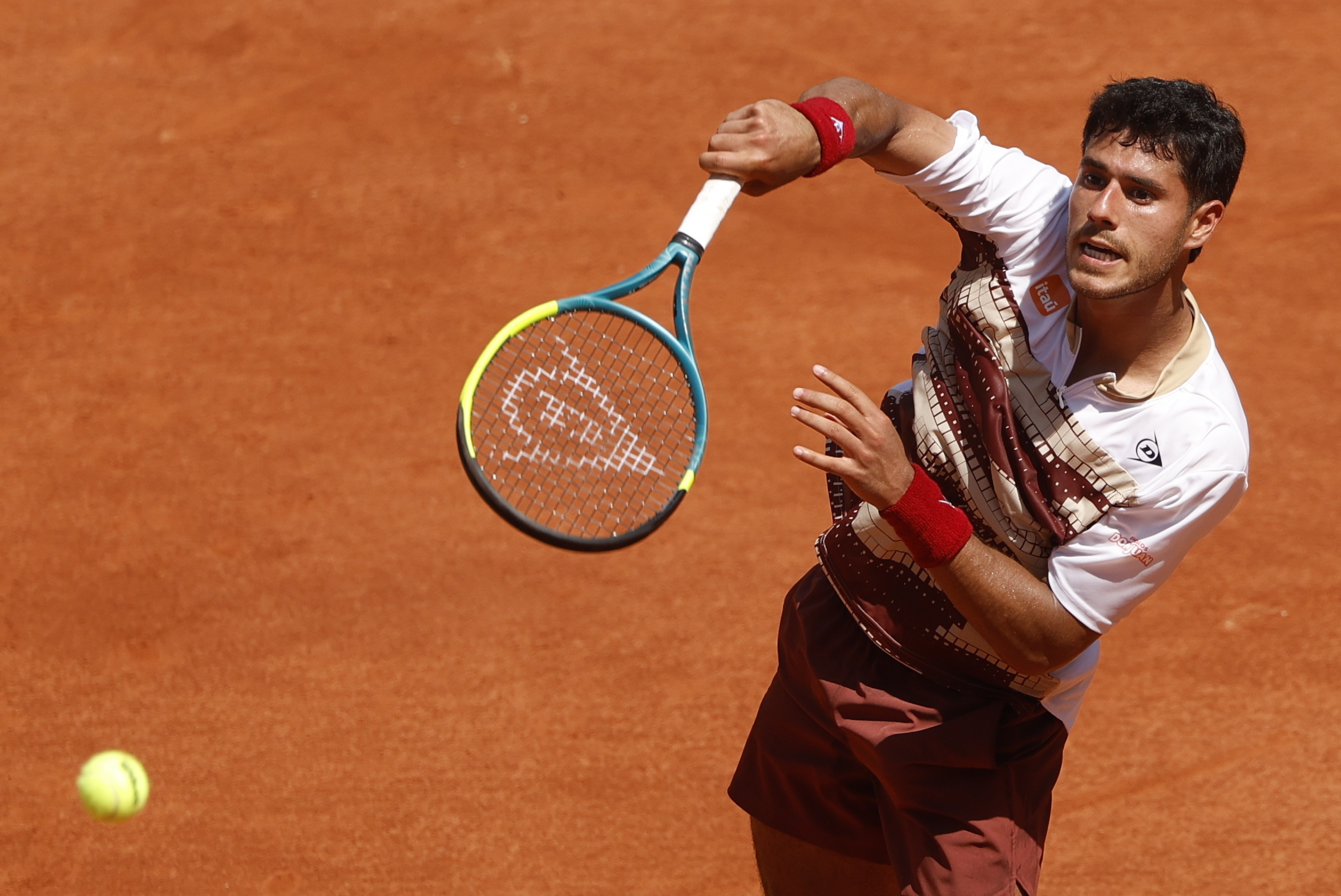 Adolfo Daniel Vallejo of Paraguay in action.