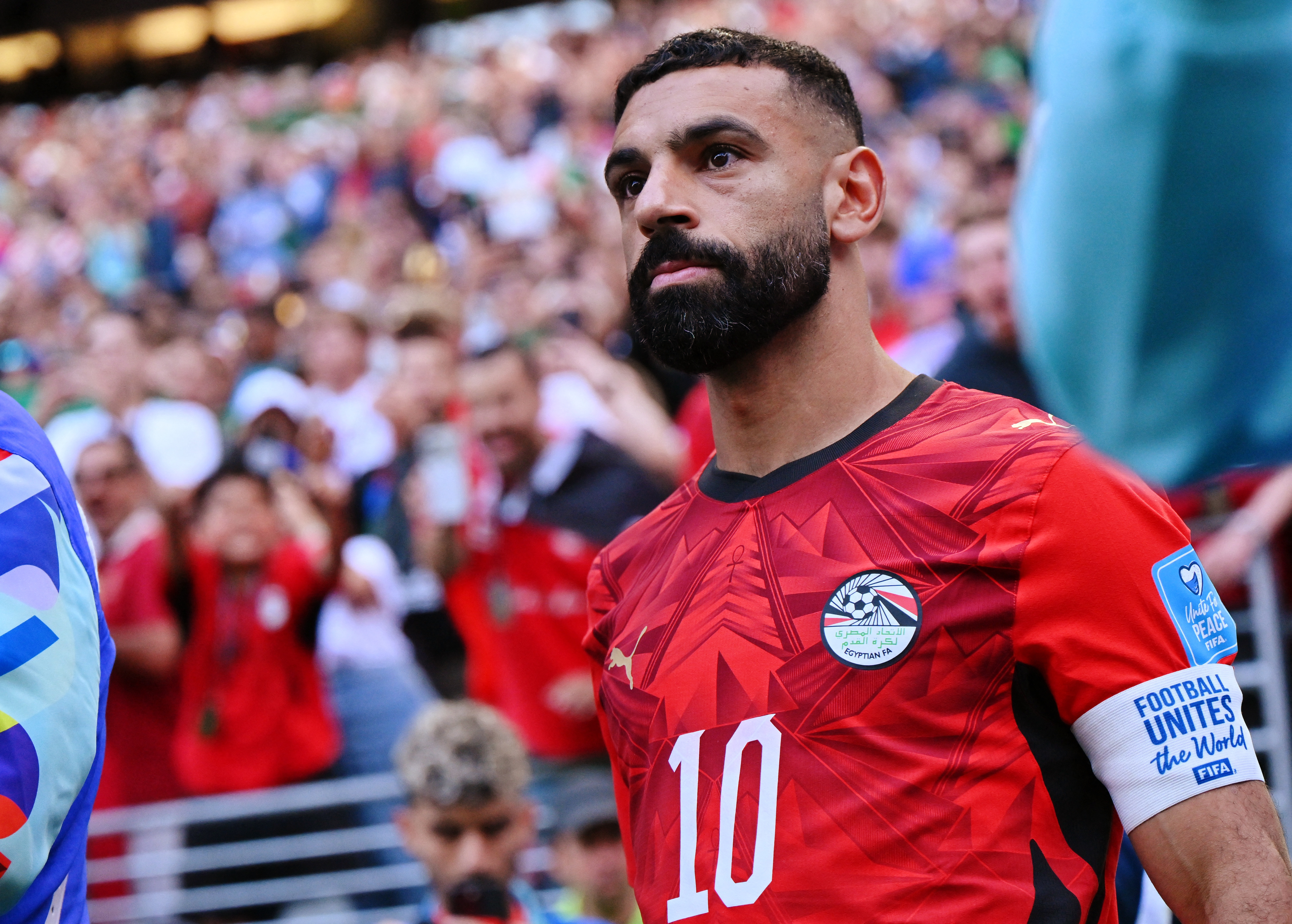 Egypt's Mohamed Salah before a match.