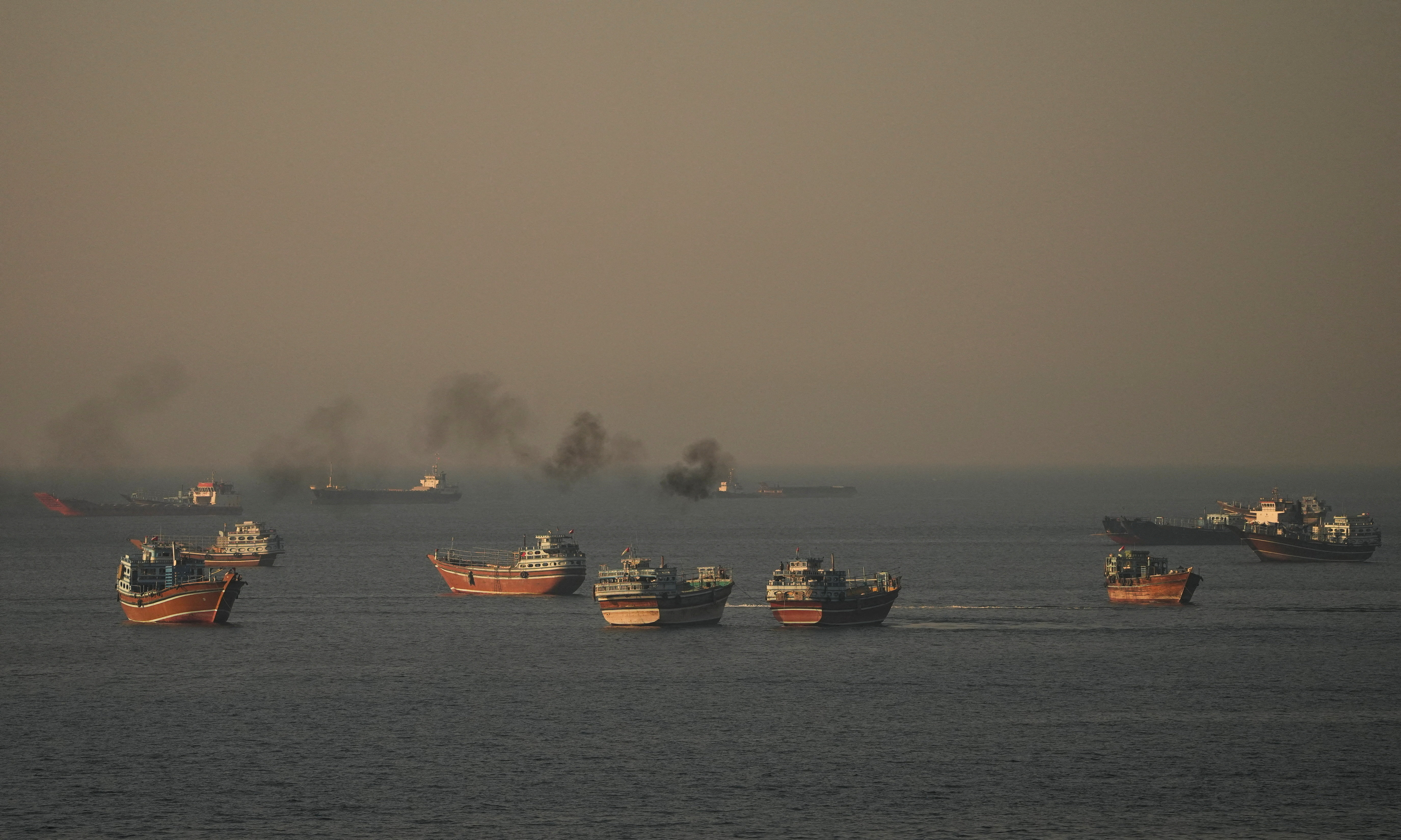 Vessels at the Strait of Hormuz, as seen from Musandam, Oman, June 15, 2026. REUTERS/Stringer TPX IMAGES OF THE DAY