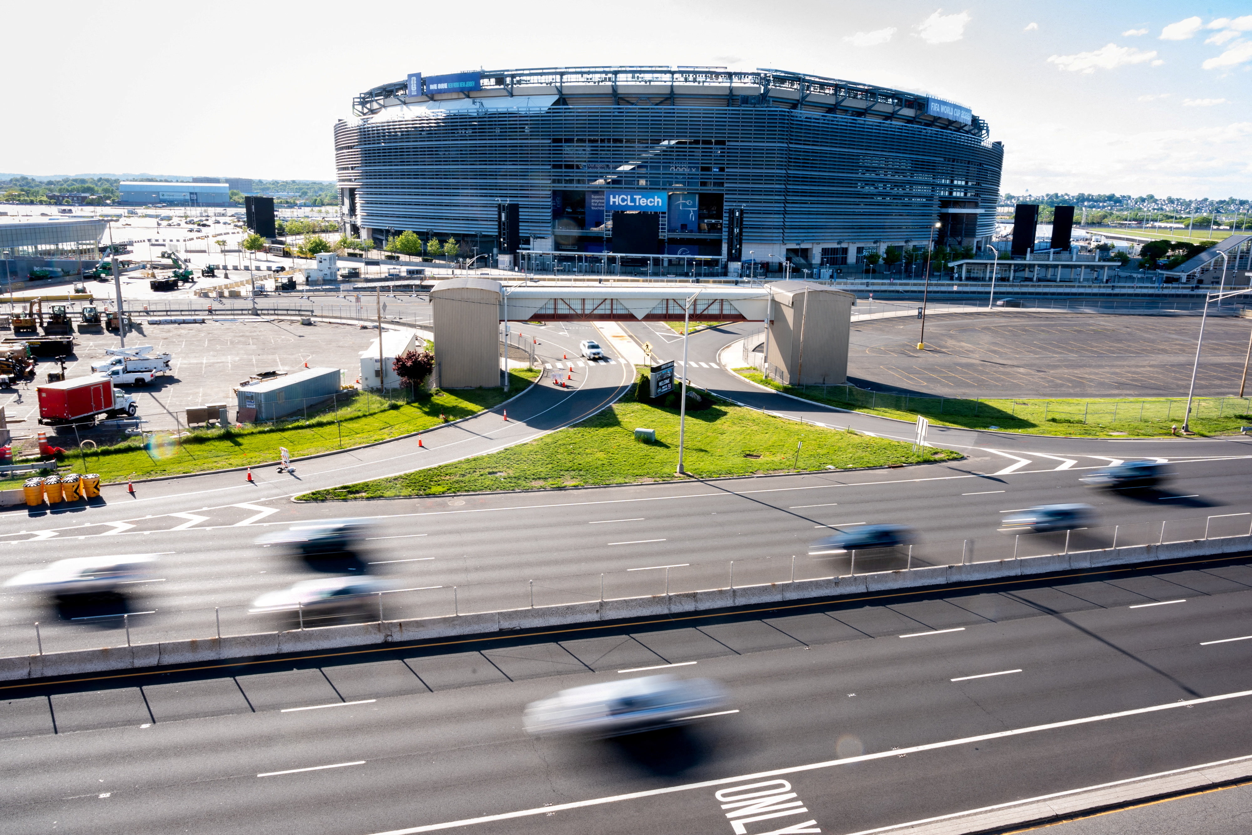 MetLife Stadium is pictured on the day of the new real-grass pitch