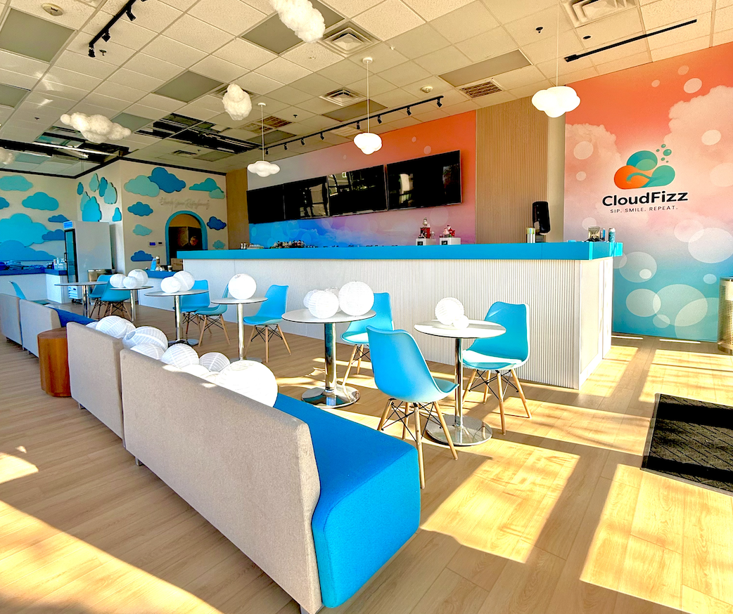 CloudFizz describes itself as a premier destination for the ultimate dirty soda experience in Loudoun County, Virginia [Courtesy of CloudFizz]