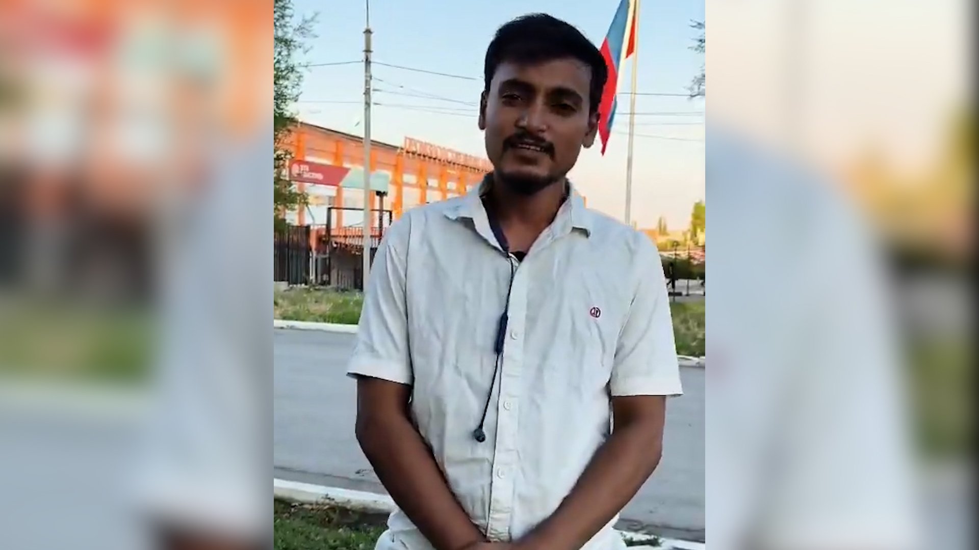 Mohammad Sadaqat says he has been charged over &lsquo;Cockroach&rsquo; protests despite being in Russia for the last four months [Screengrab]