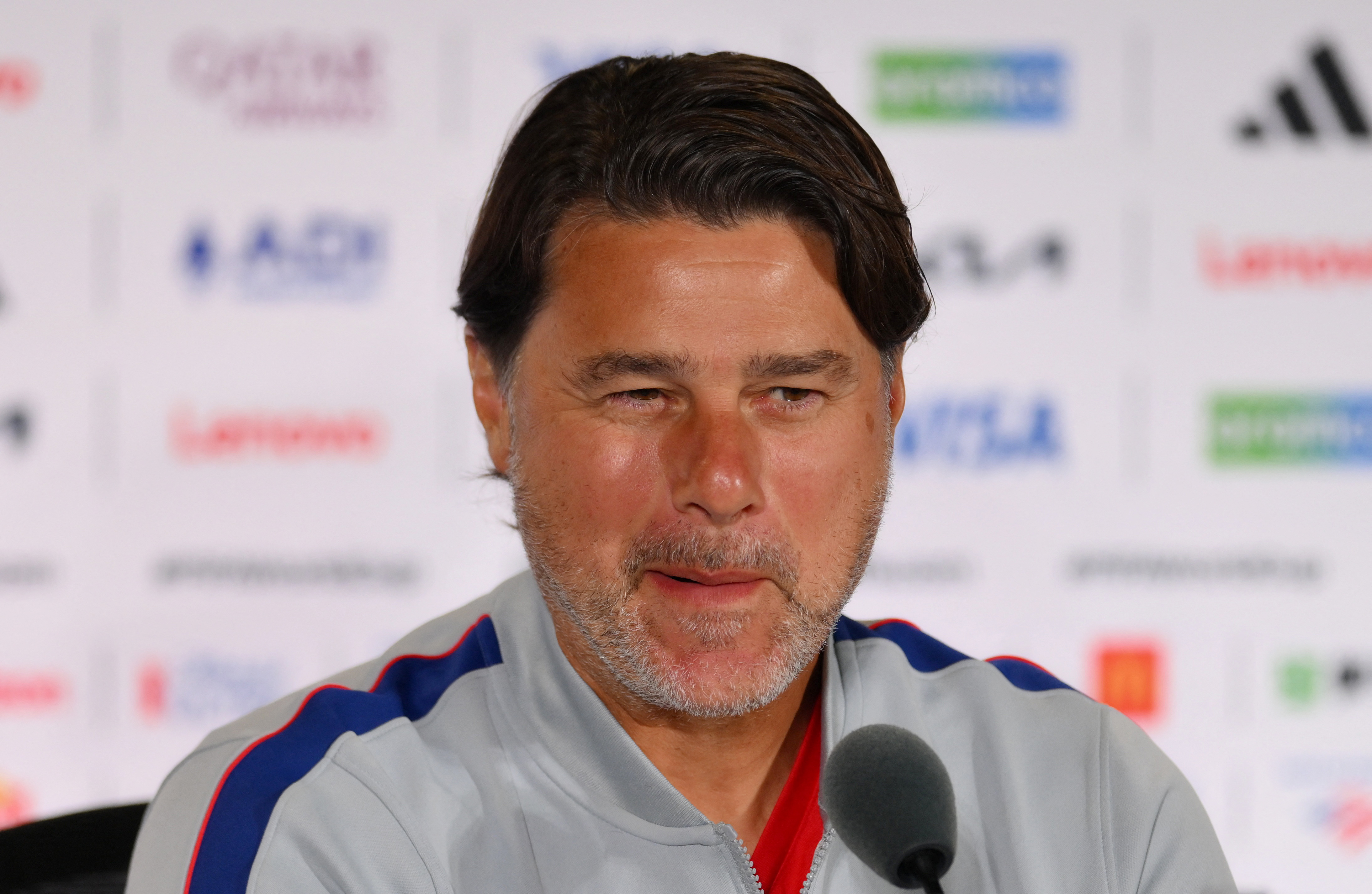 Mauricio Pochettino reacts.