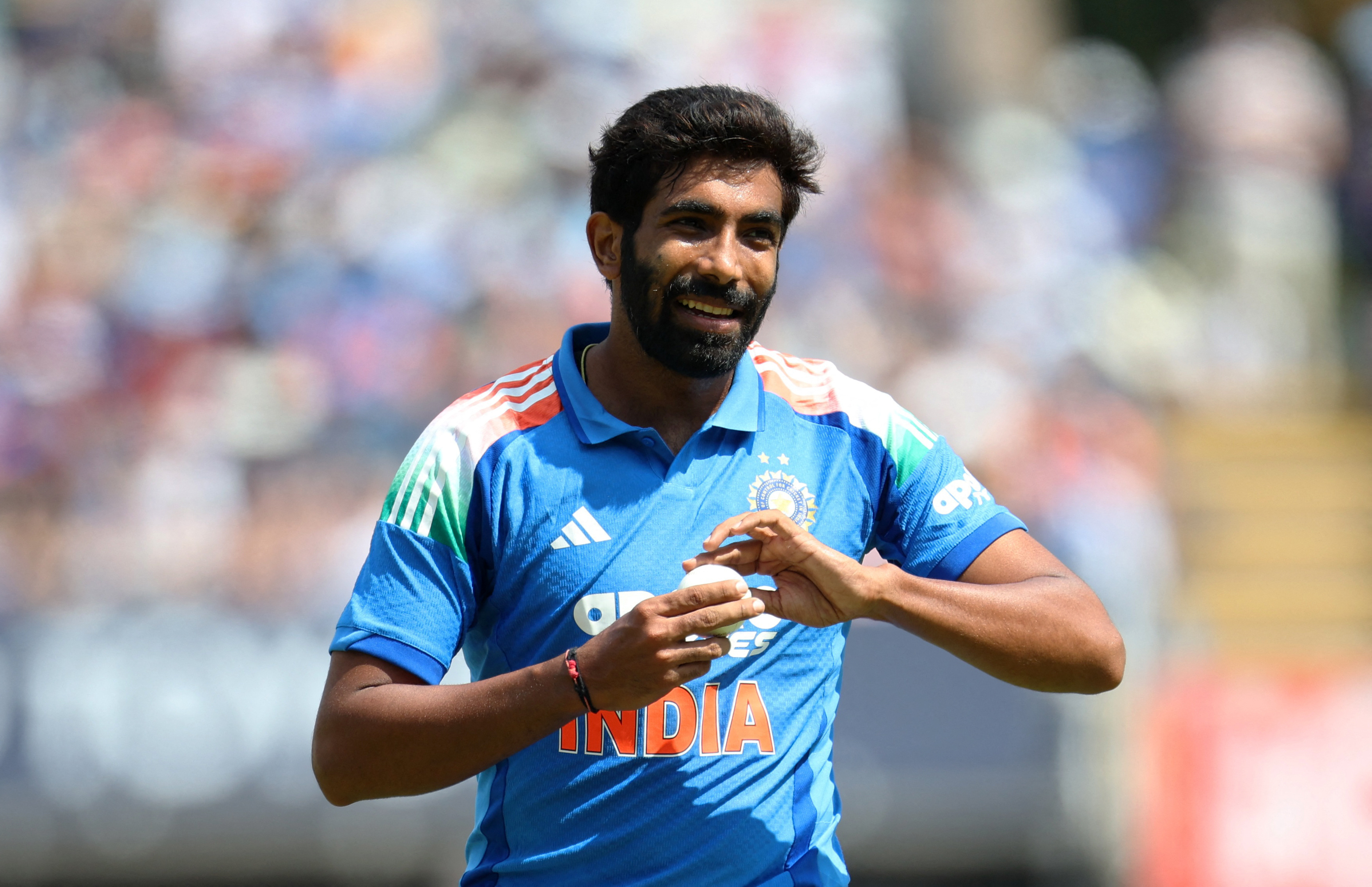 Jasprit Bumrah in action.