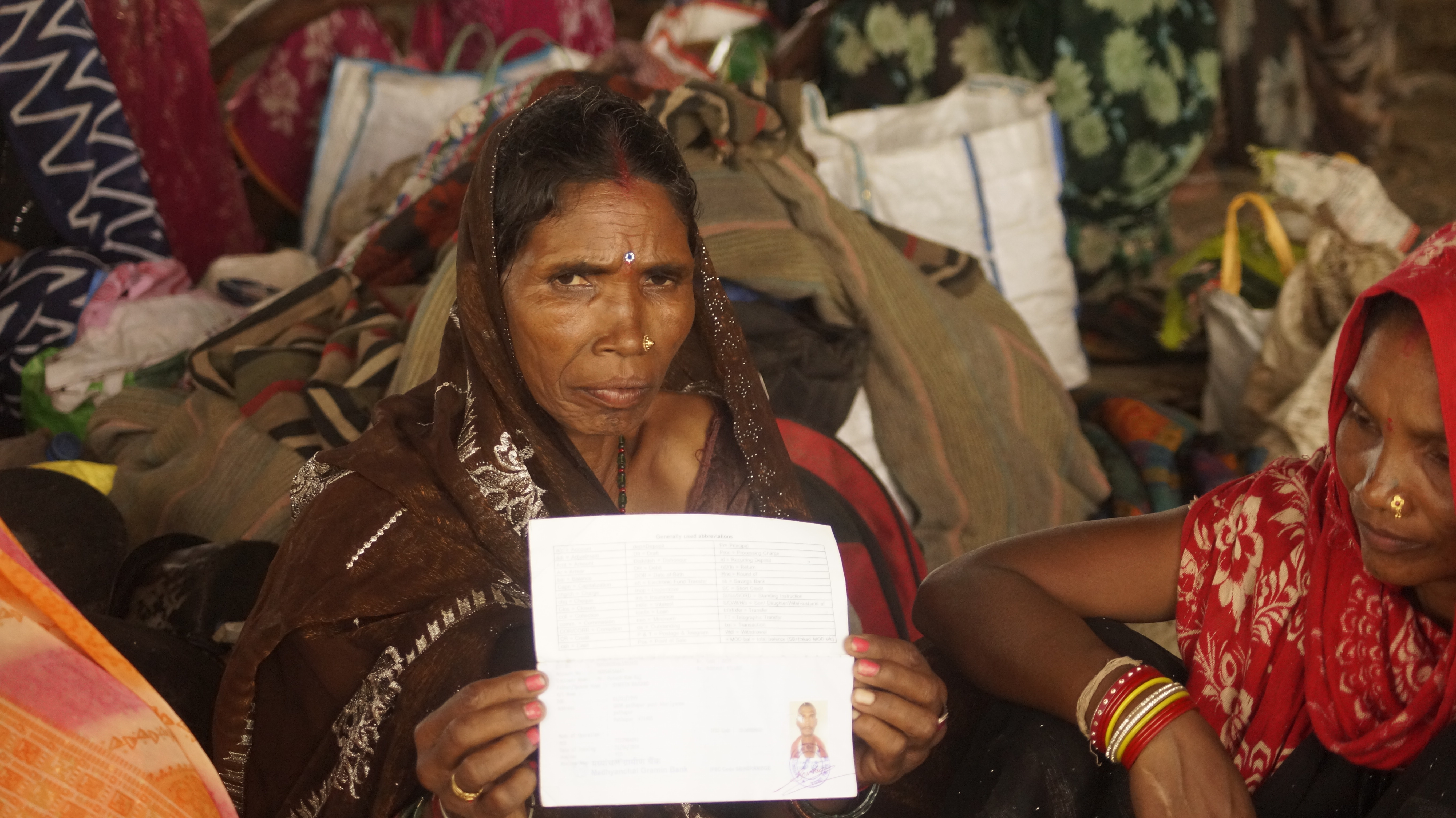 Gyan Rani Gond, 50, whose family faces displacement by the Daudhan Dam in Madhya Pradesh