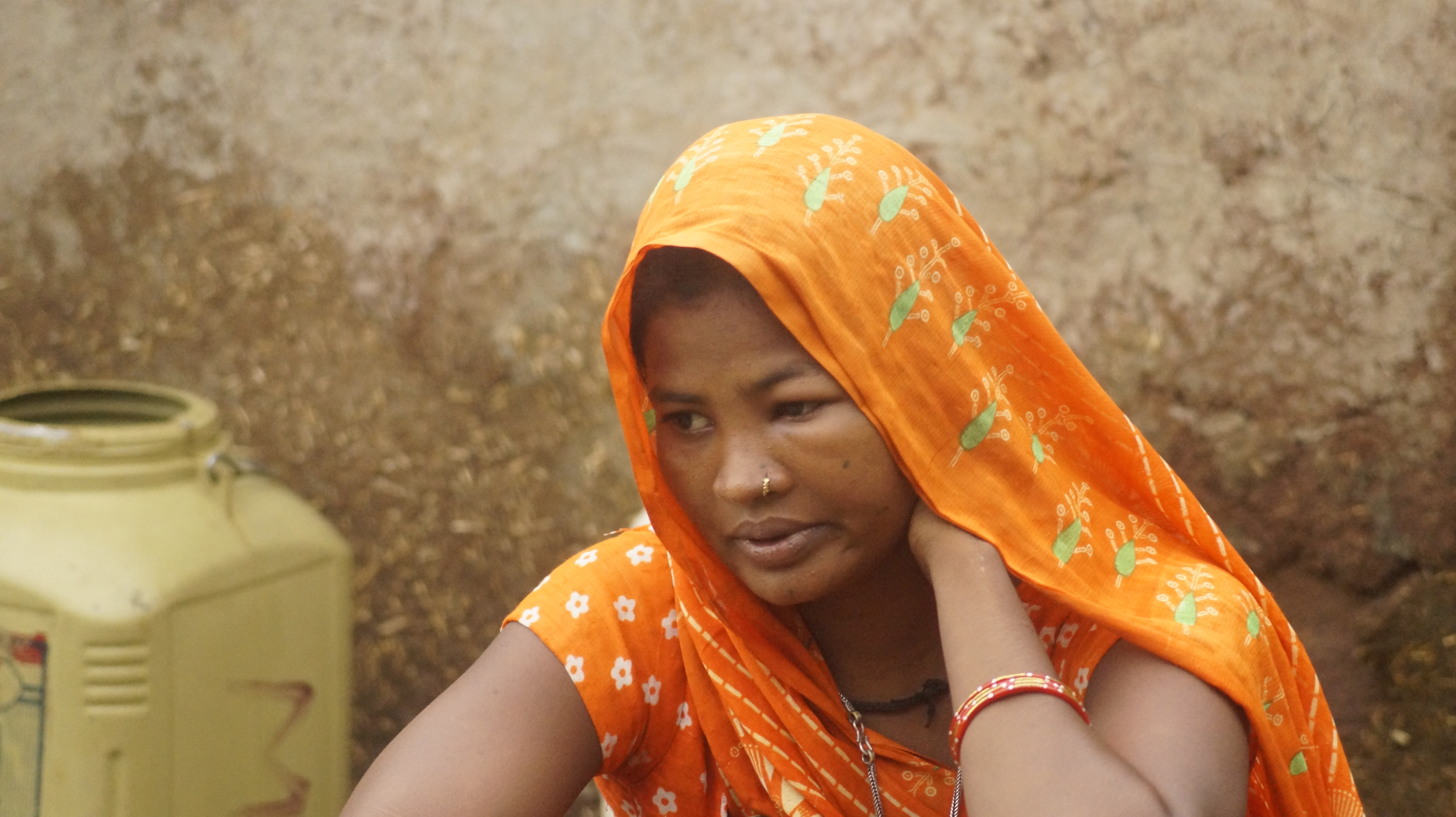 Pooja Gond, 21, in Pathapur village, Madhya Pradesh