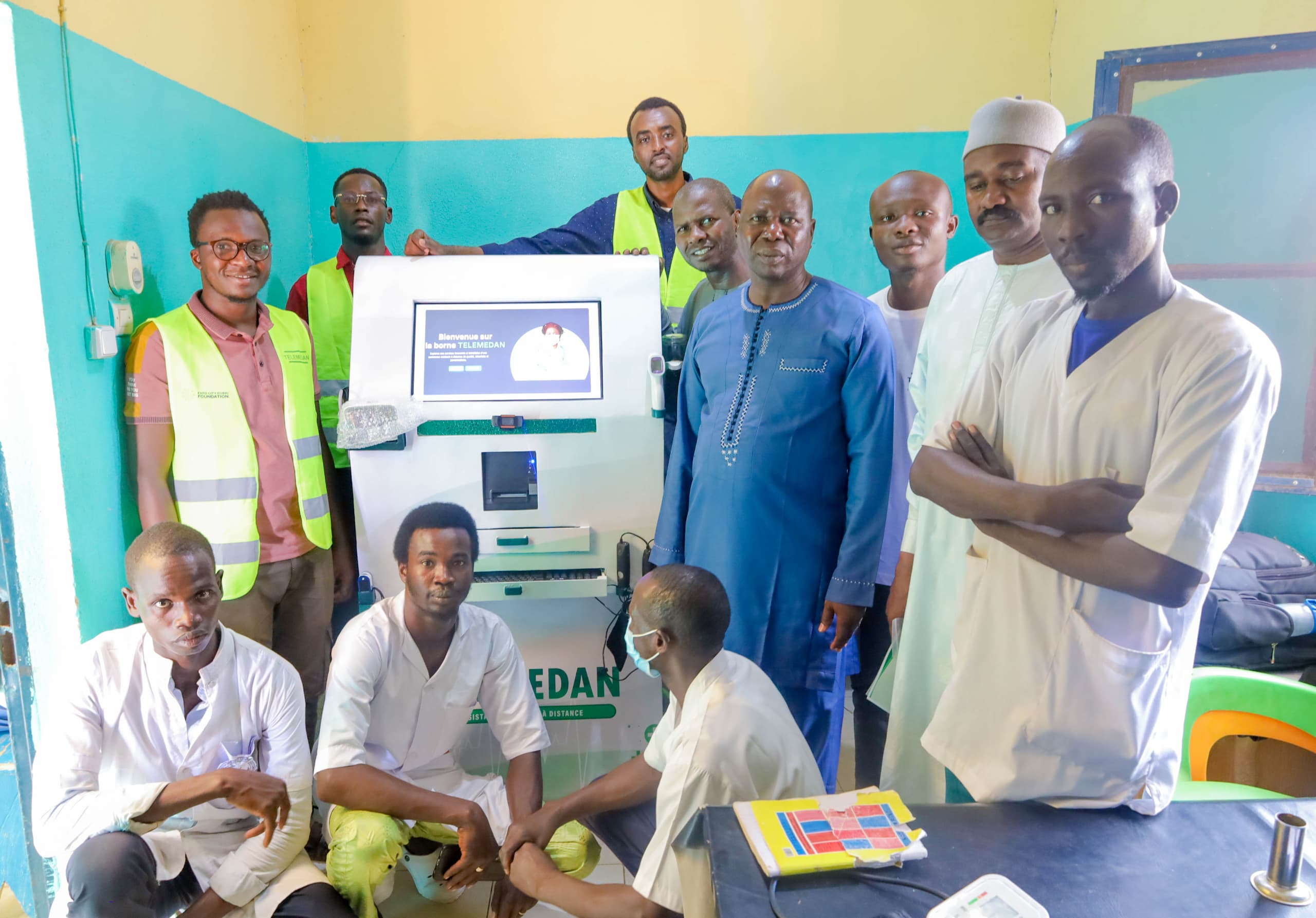 A solar-powered Telemedan telemedicine kiosk provides remote healthcare consultations to people in rural Chad, helping bring medical services closer to communities far from health facilities [Yahuza Bawage/ Al Jazeera]