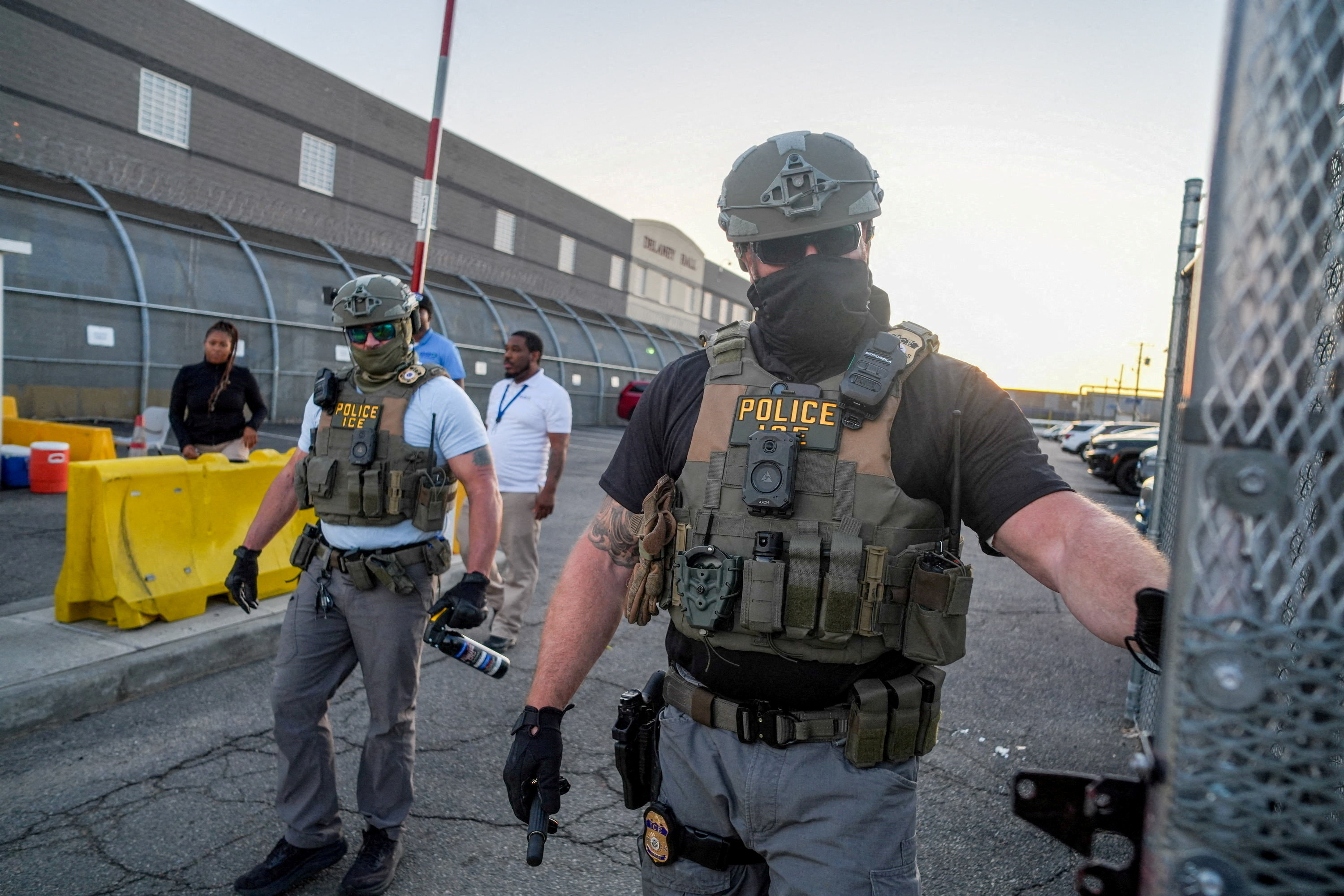 Immigration and Customs Enforcement (ICE) agents