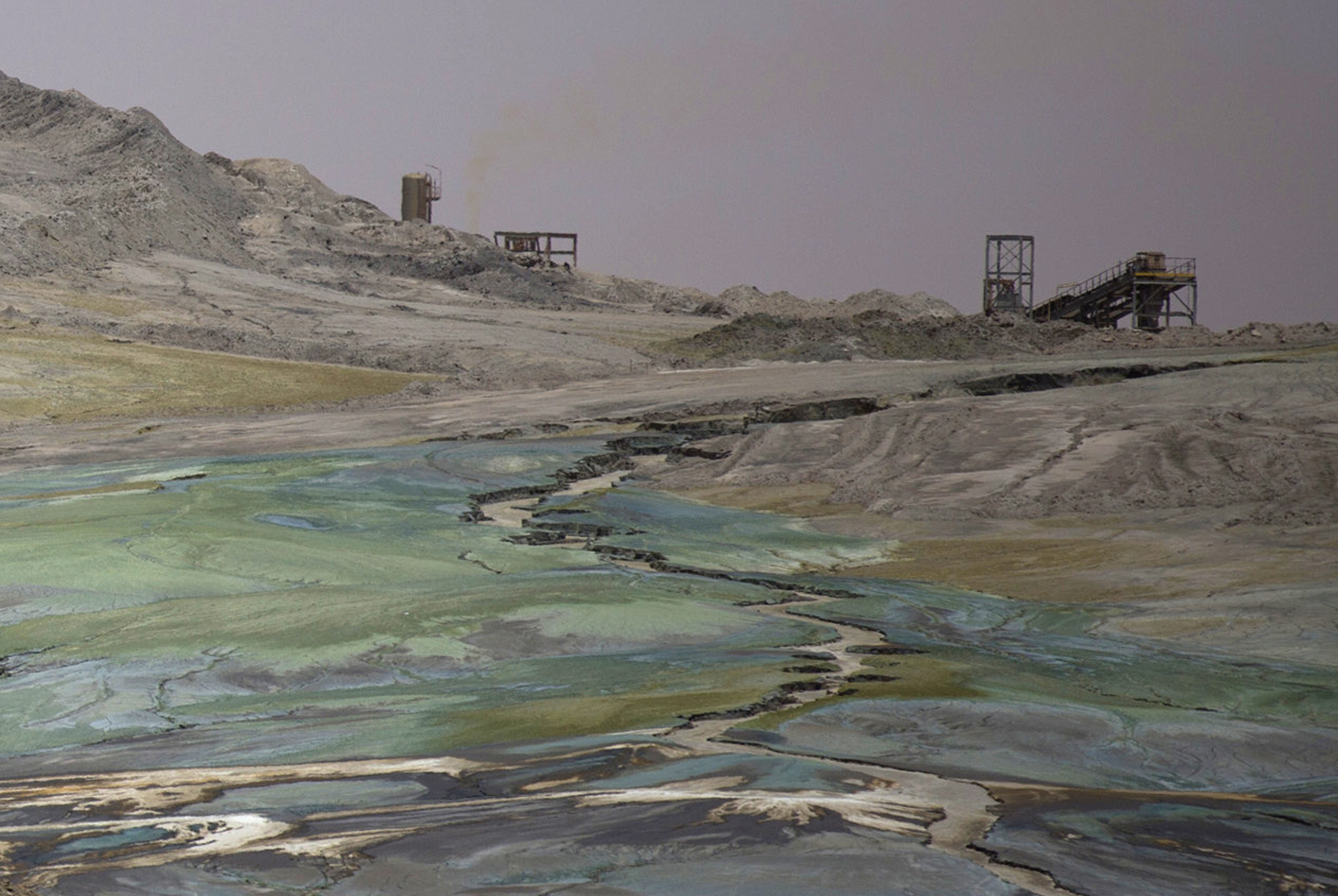 Uranium ore is heap leached with sulphuric acid at Areva's Somair mine in Arlit [File: Joe Penney/Reuters]