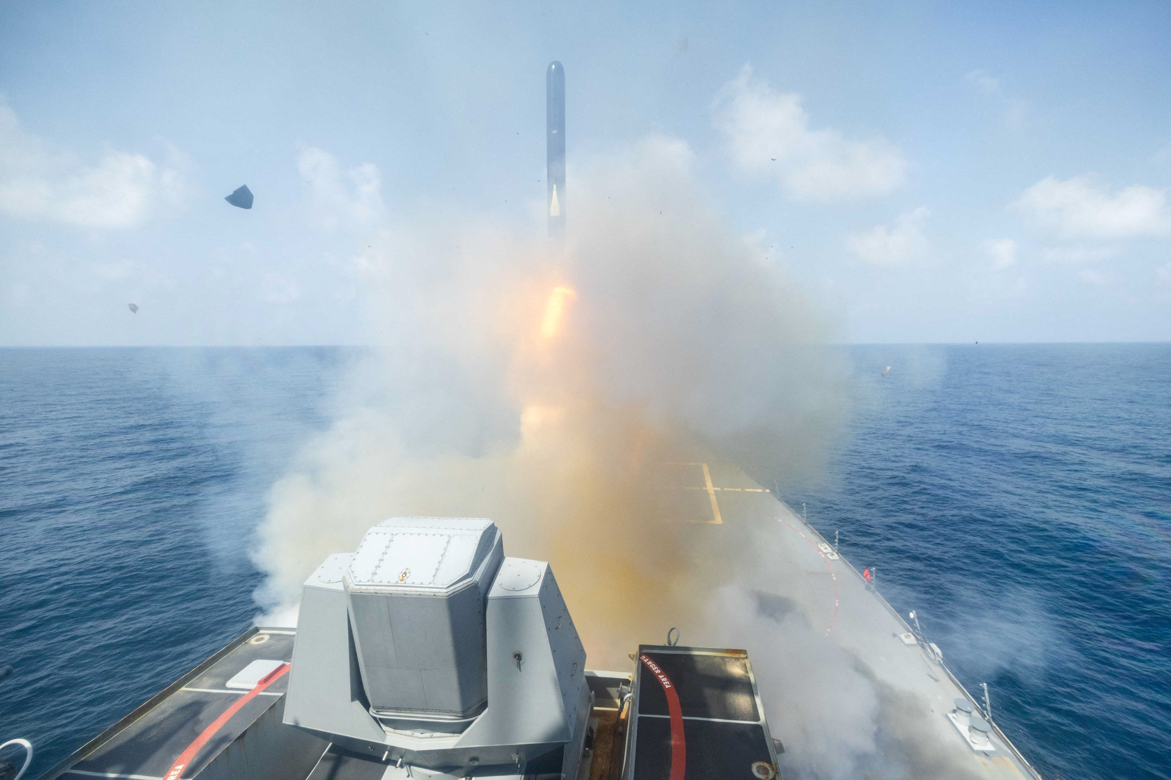 A still image released by U.S. Central Command (CENTCOM), which accompanied a press release describing the operation dubbed "Epic Fury", an attack by the United States and Israel on Iran, shows a rocket launch from a ship, in this picture obtained from social media released on February 28, 2026. US CENTCOM via X via REUTERS THIS IMAGE HAS BEEN SUPPLIED BY A THIRD PARTY. Verification lines: The location and the date when the video was filmed could not be verified. U.S. confirmed attack on Iran on Saturday (February 28). No older version of the video was found posted before Saturday (February 28)