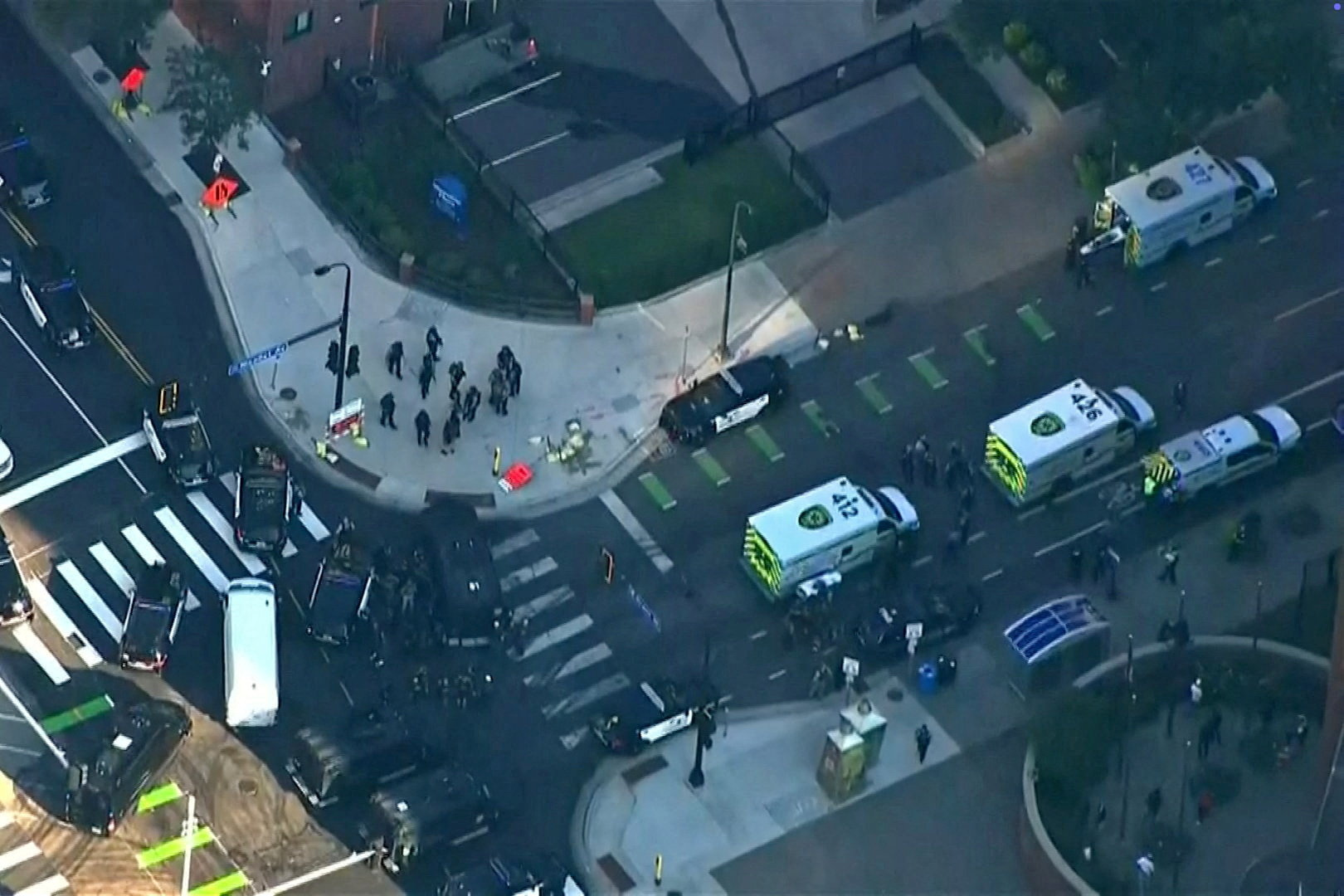 Police respond to a shooting authorities said involved multiple victims in Minneapolis, Minnesota, U.S., September 2, 2026 in a still image from aerial video. [ABC-AFFILIATE KSTP/Reuters]