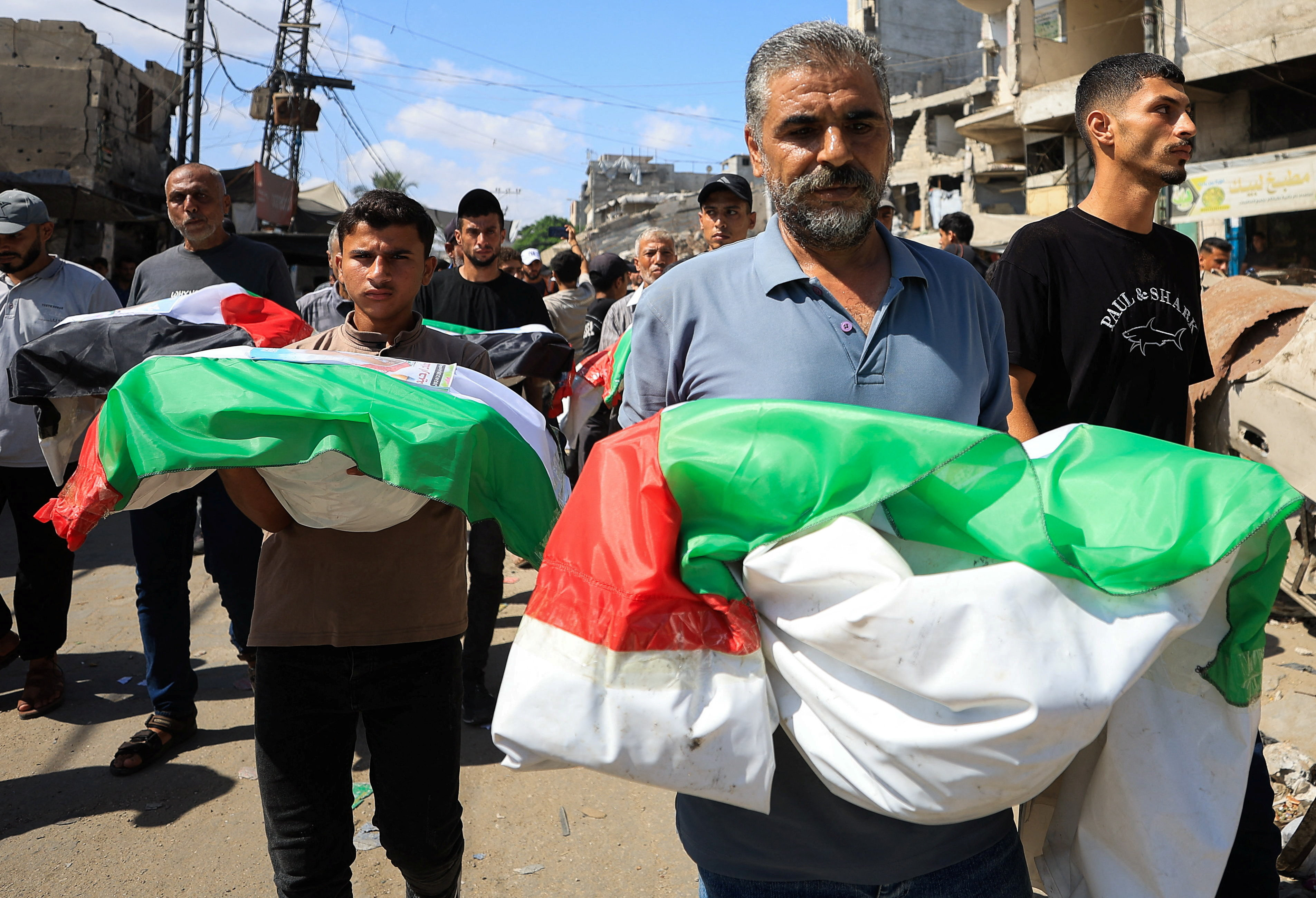 Mass funeral Gaza