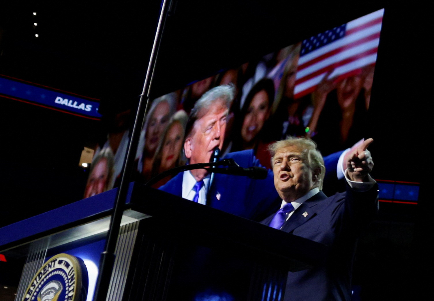 President Trump speaks at the Republican National Midterm Convention in Dallas, Texas, US, September 9, 2026