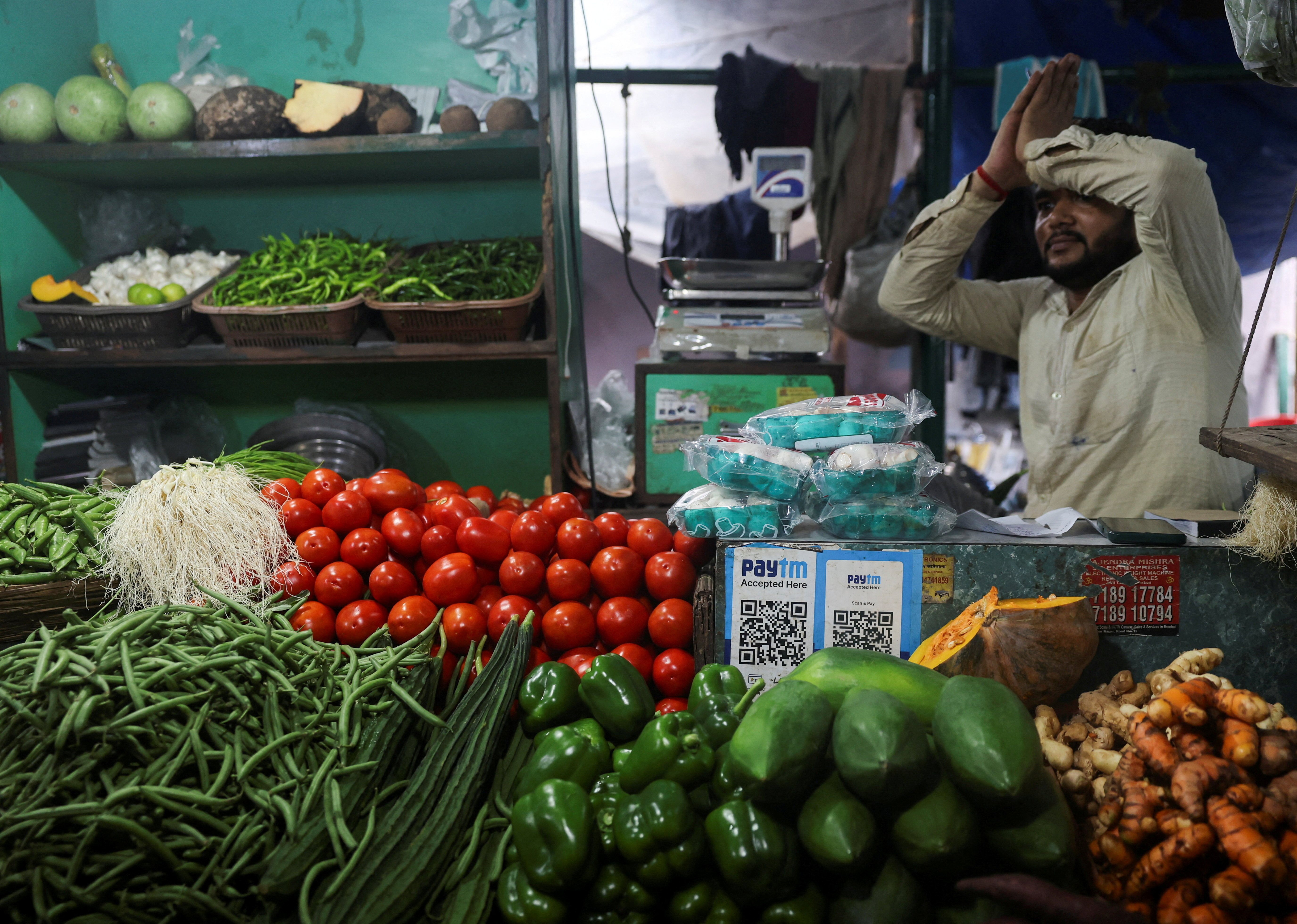 A payment QR code on display in Mumbai, October 31, 2025