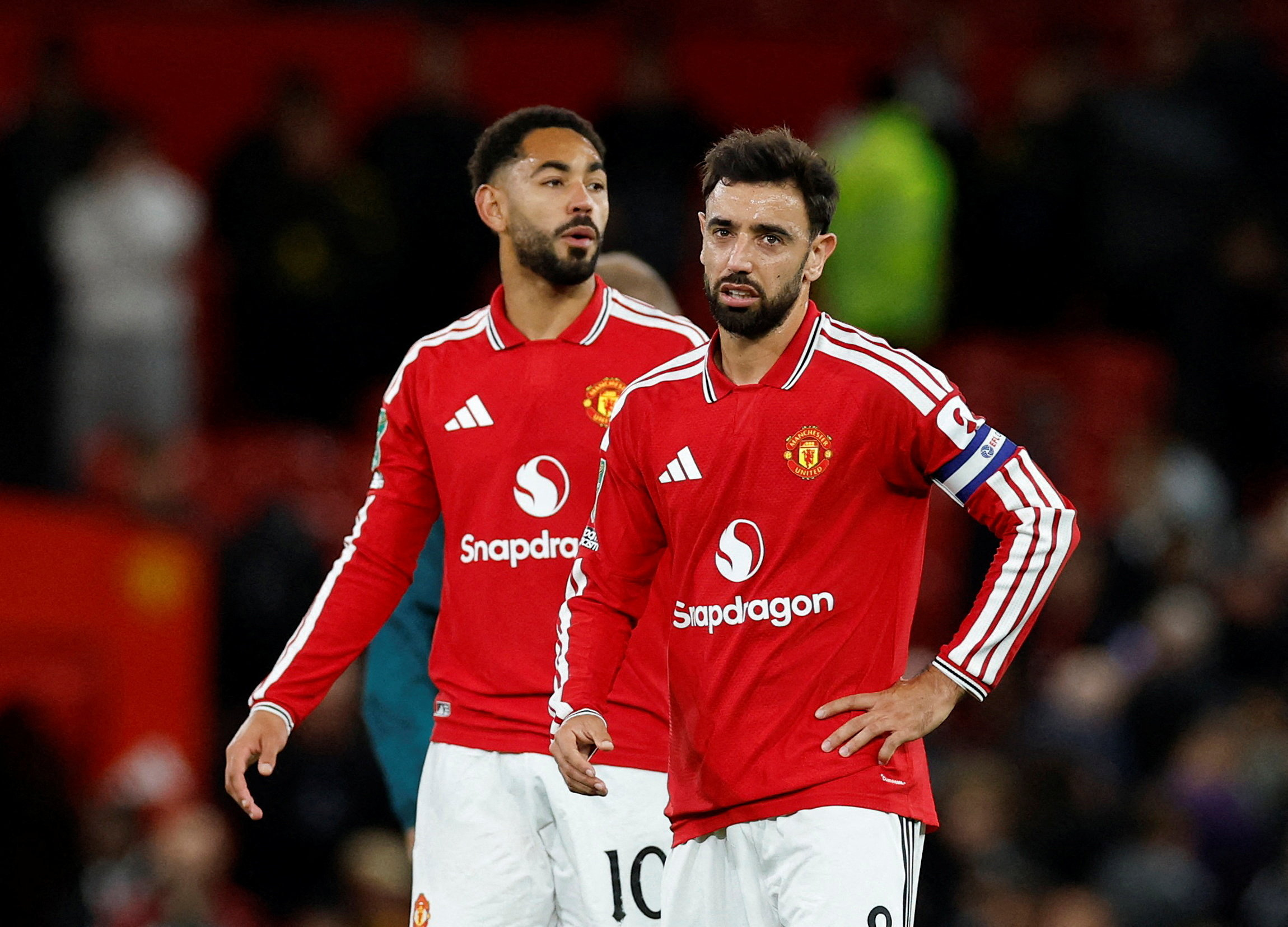 Manchester United's Bruno Fernandes will captain the team at Fulham in the Premier League match