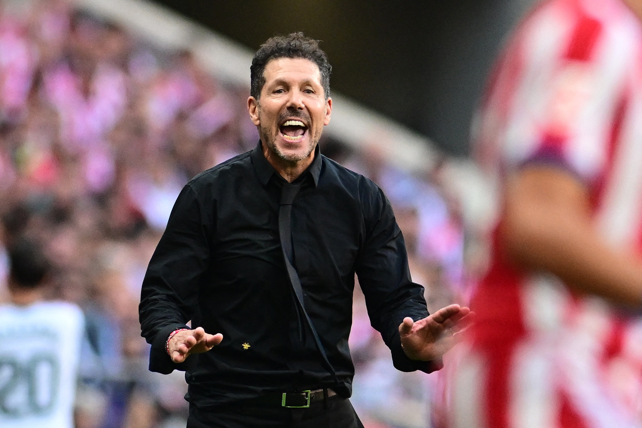 Soccer Football - LaLiga - Atletico Madrid v Real Madrid - Riyadh Air Metropolitano, Madrid, Spain - September 20, 2026 Atletico Madrid coach Diego Simeone reacts REUTERS/Juan Barbosa