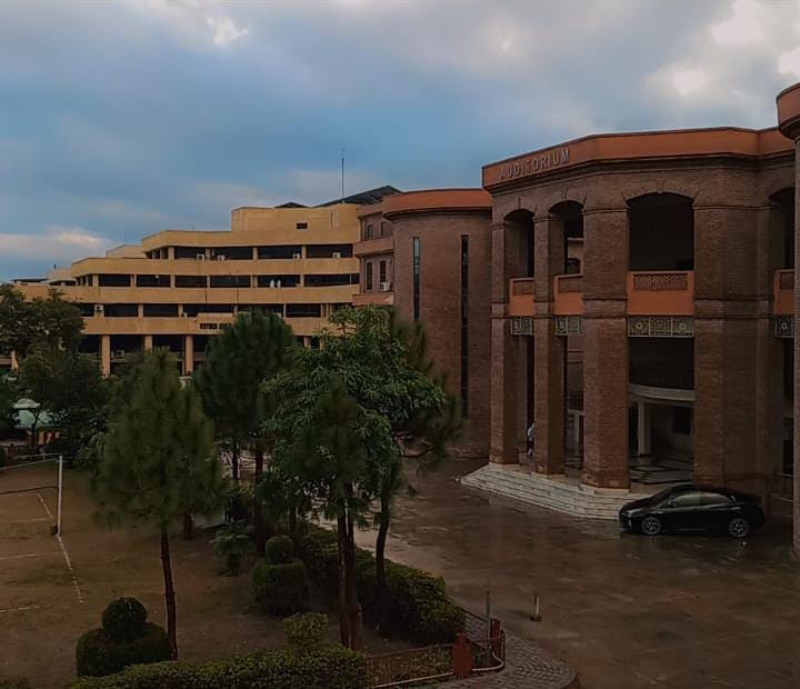 An external view of the Khyber Girls Medical College in Peshawar.