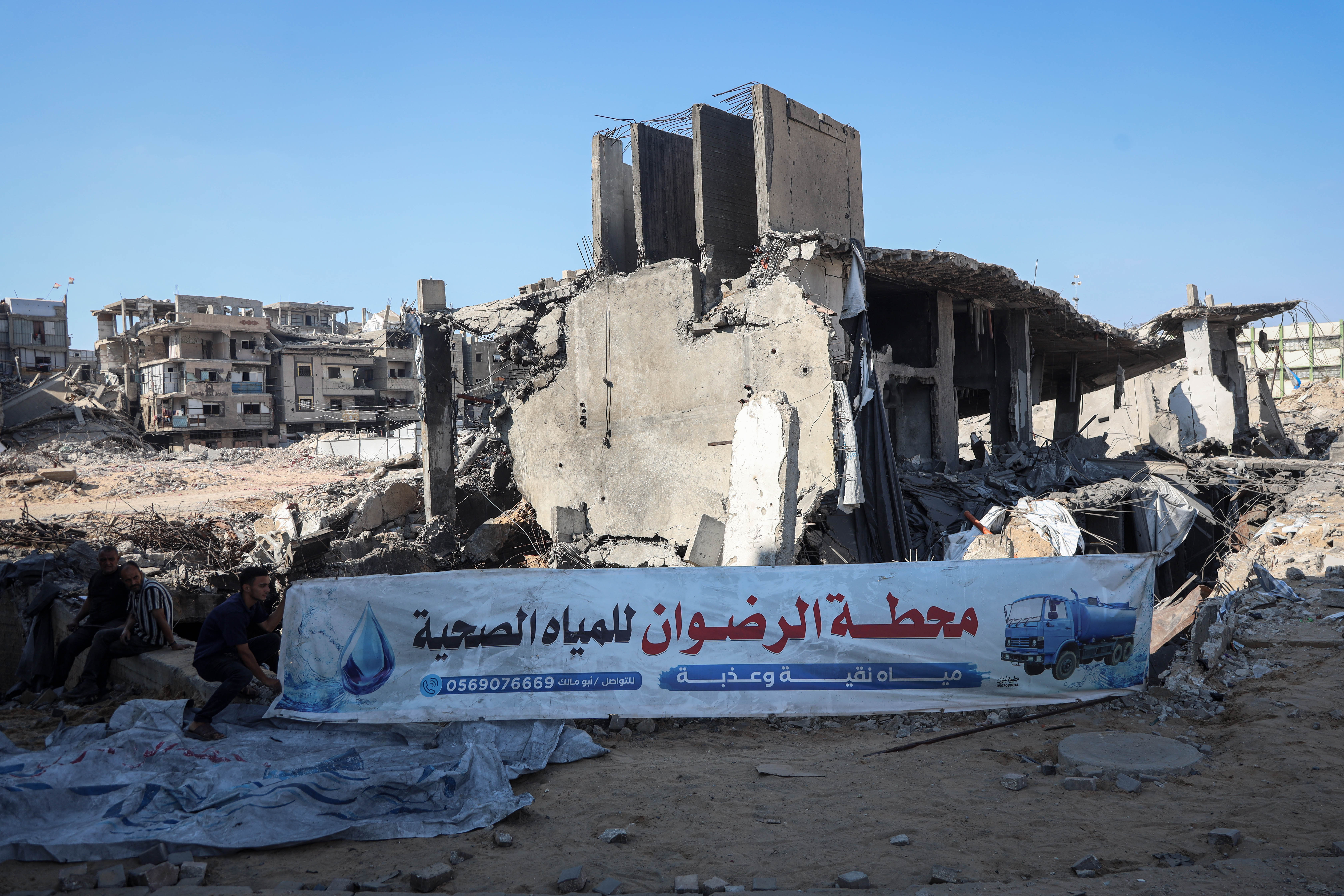 The desalination plant in Gaza City’s Sheikh Radwan neighbourhood was attacked by Israel on August 24