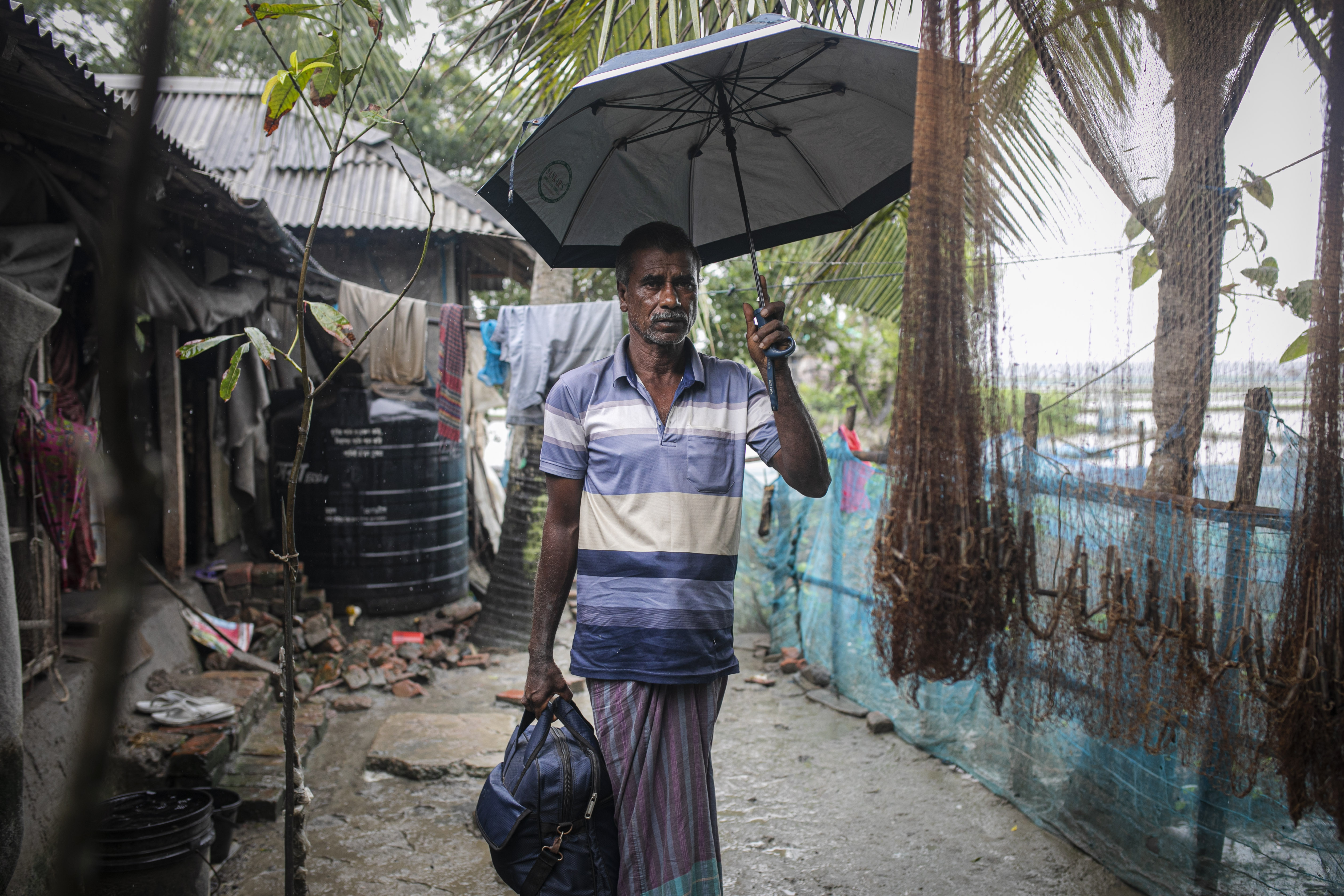 Provat Sarder, 65, has worked as a kabiraj for 35 years, using medicinal plants to treat people in his community