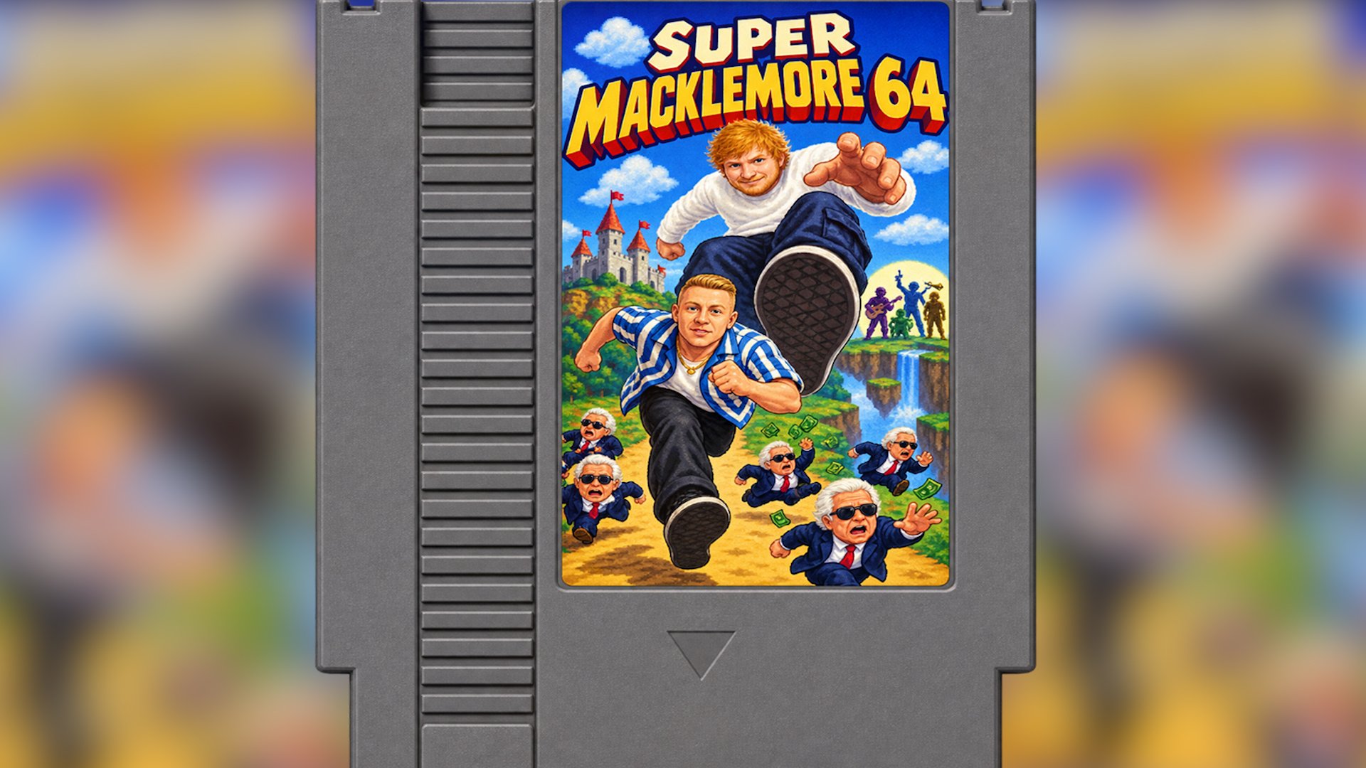 Super Macklemore 64's creator Jonathan Mann says his free online video game highlights the &ldquo;absurdity&rdquo; of Macklemore being dropped from Ed Sheeran&rsquo;s US tour and Israel&rsquo;s genocide in Gaza. [Jonathan Mann]