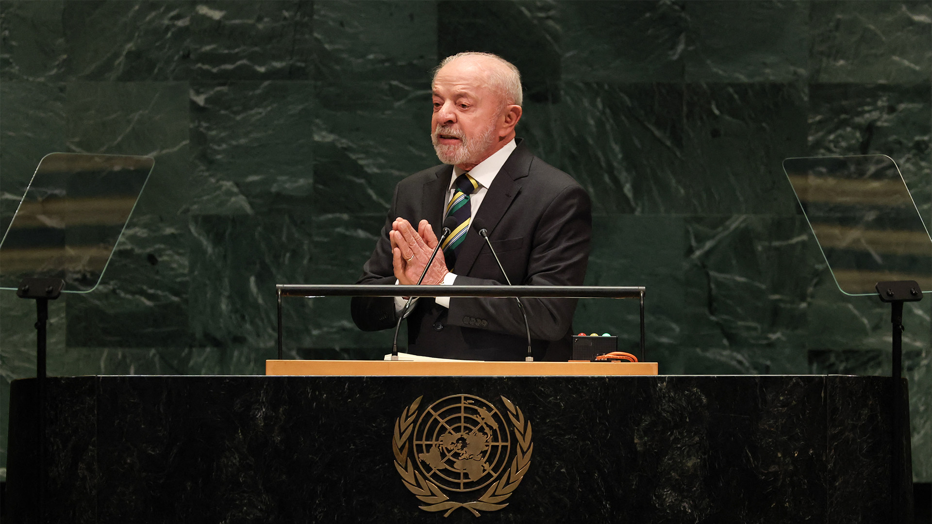 Brazilian President Luiz Inacio Lula da Silva condemned the “pain and trauma” inflicted by Israel’s government in Gaza.