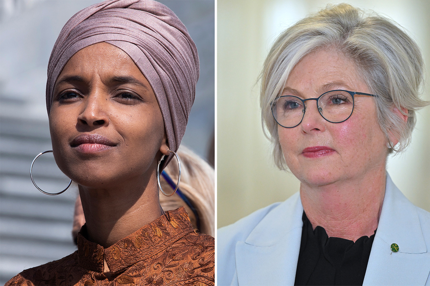 US Congresswoman Ilhan Omar and Australian MP Helen Haines